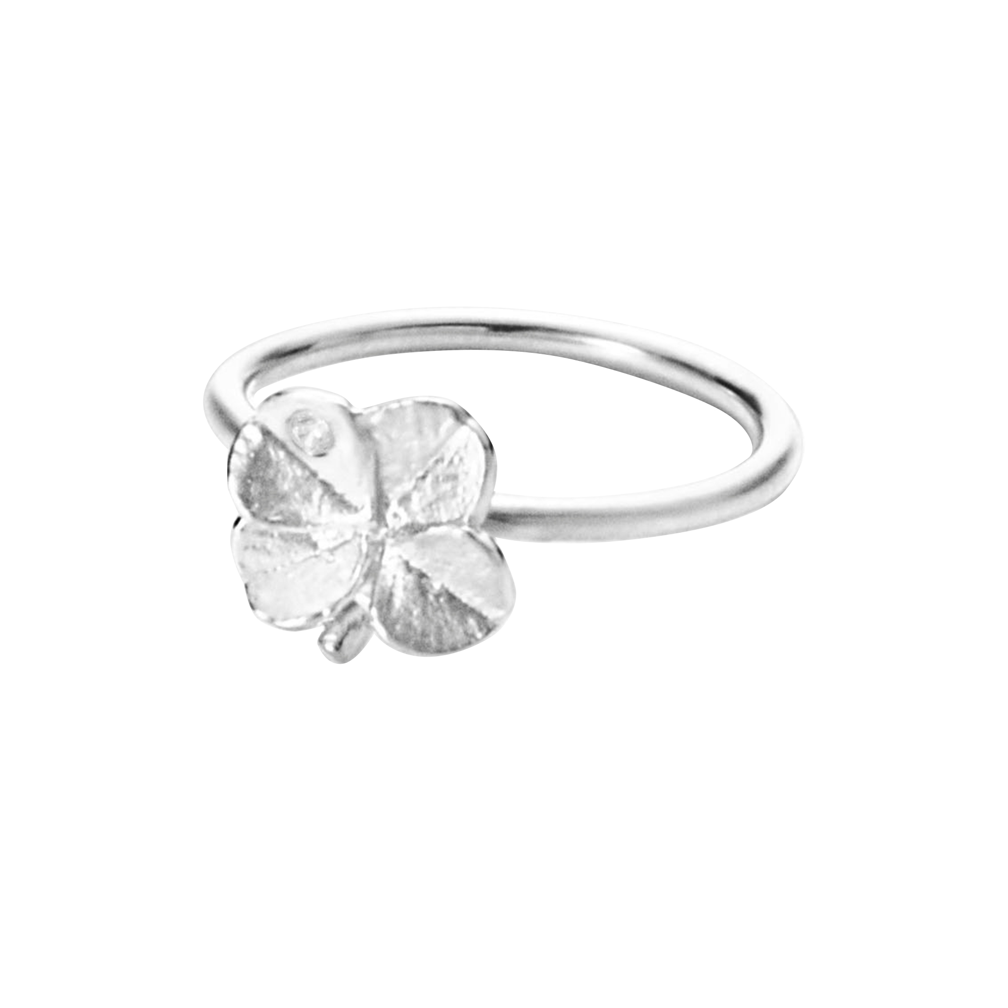 Flora Danica Jewellery - Firkløver ring, sølv - 60