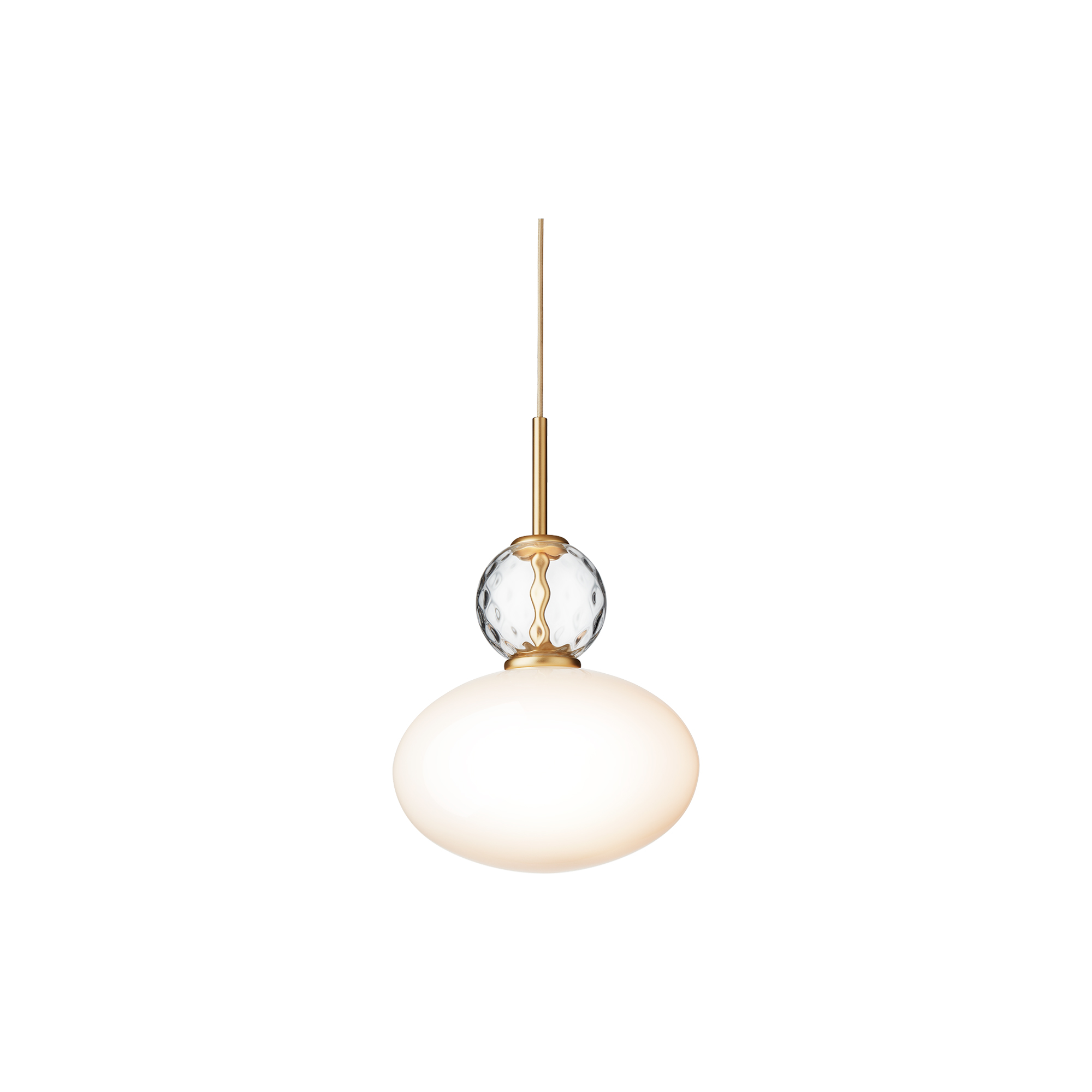 Nuura - Rizzatto 32 pendant, satin brass/opal