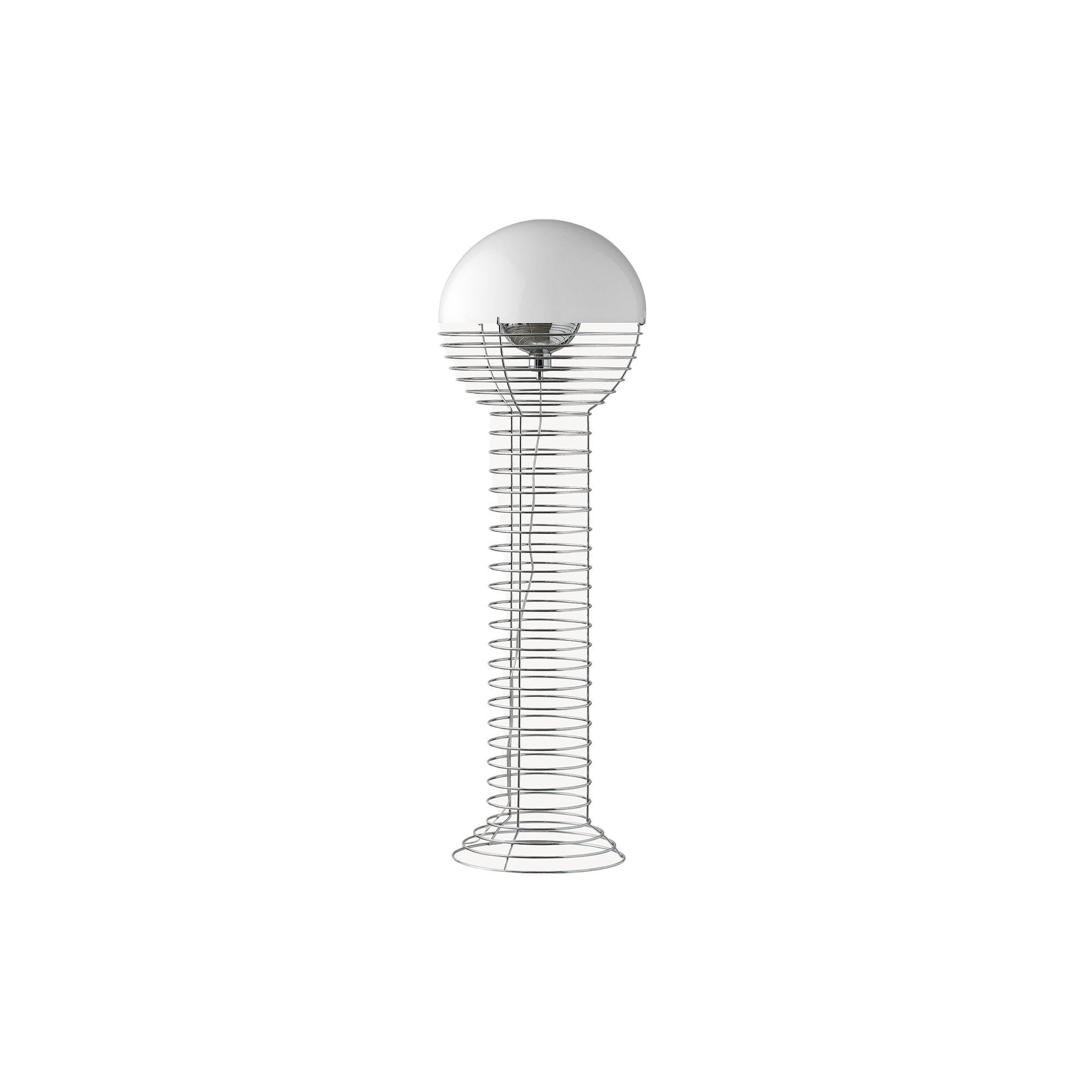 Verpan - Wire gulvlampe, white - H: 120 x Ø 40 cm.