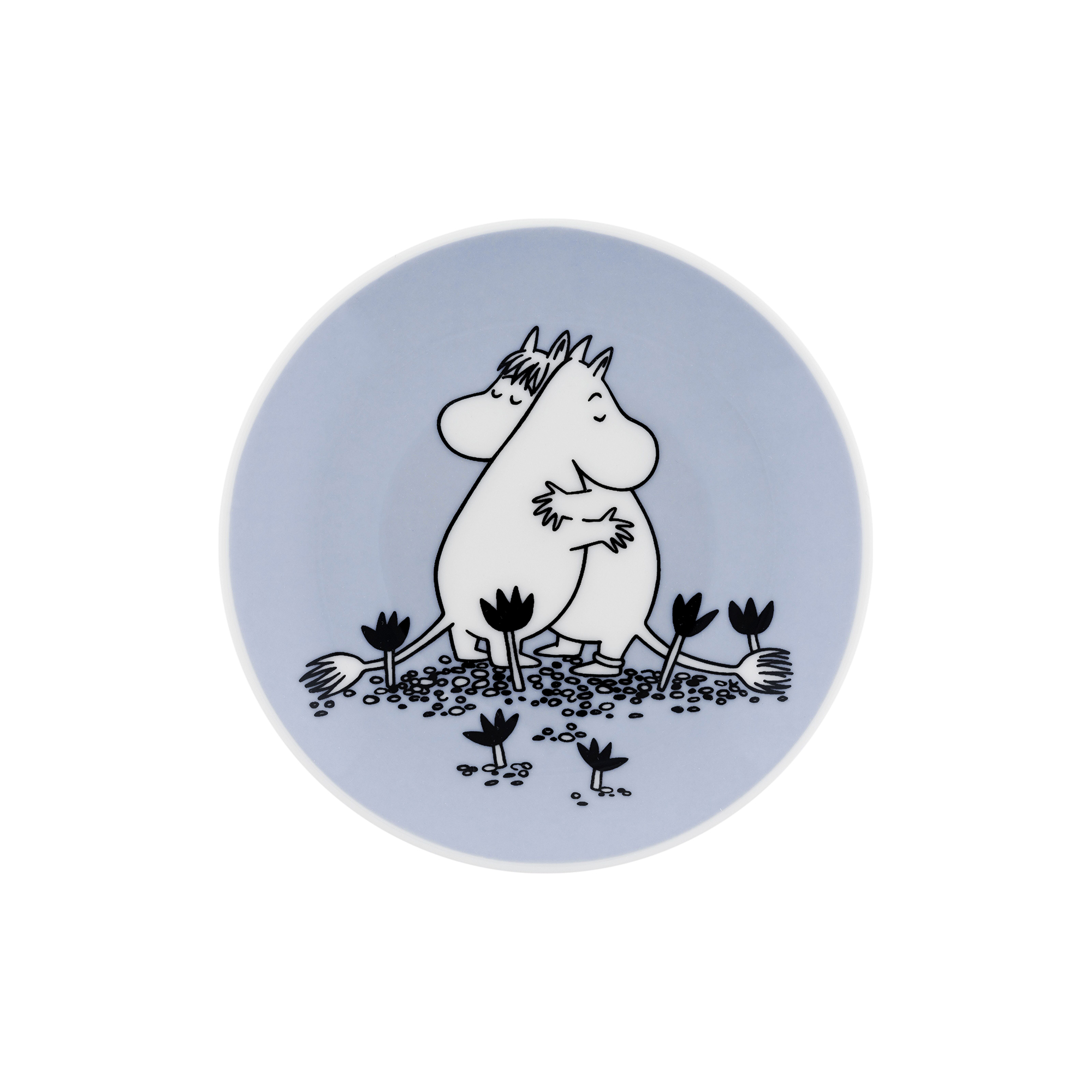 Moomin Arabia - Mumi mini tallerken Kærlighed, blue