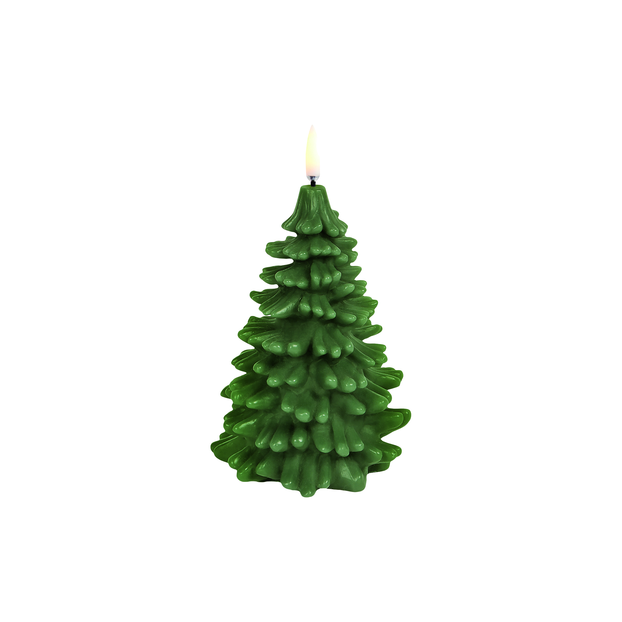 Uyuni Lighting - LED candle Christmas tree, olive green - L15 cm