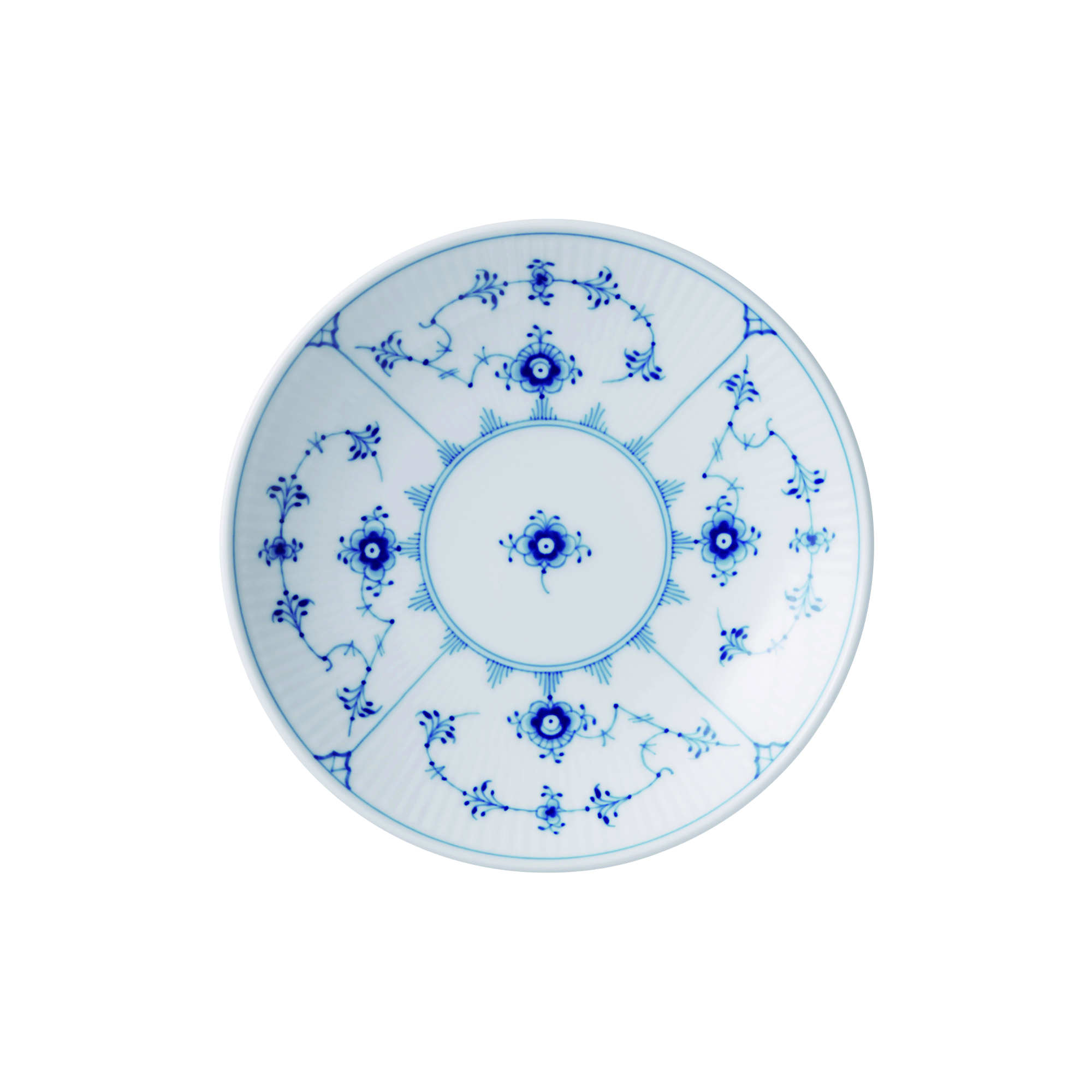 Royal Copenhagen - Musselmalet Riflet coupe tallerken Ø 15 cm - Ø15 cm