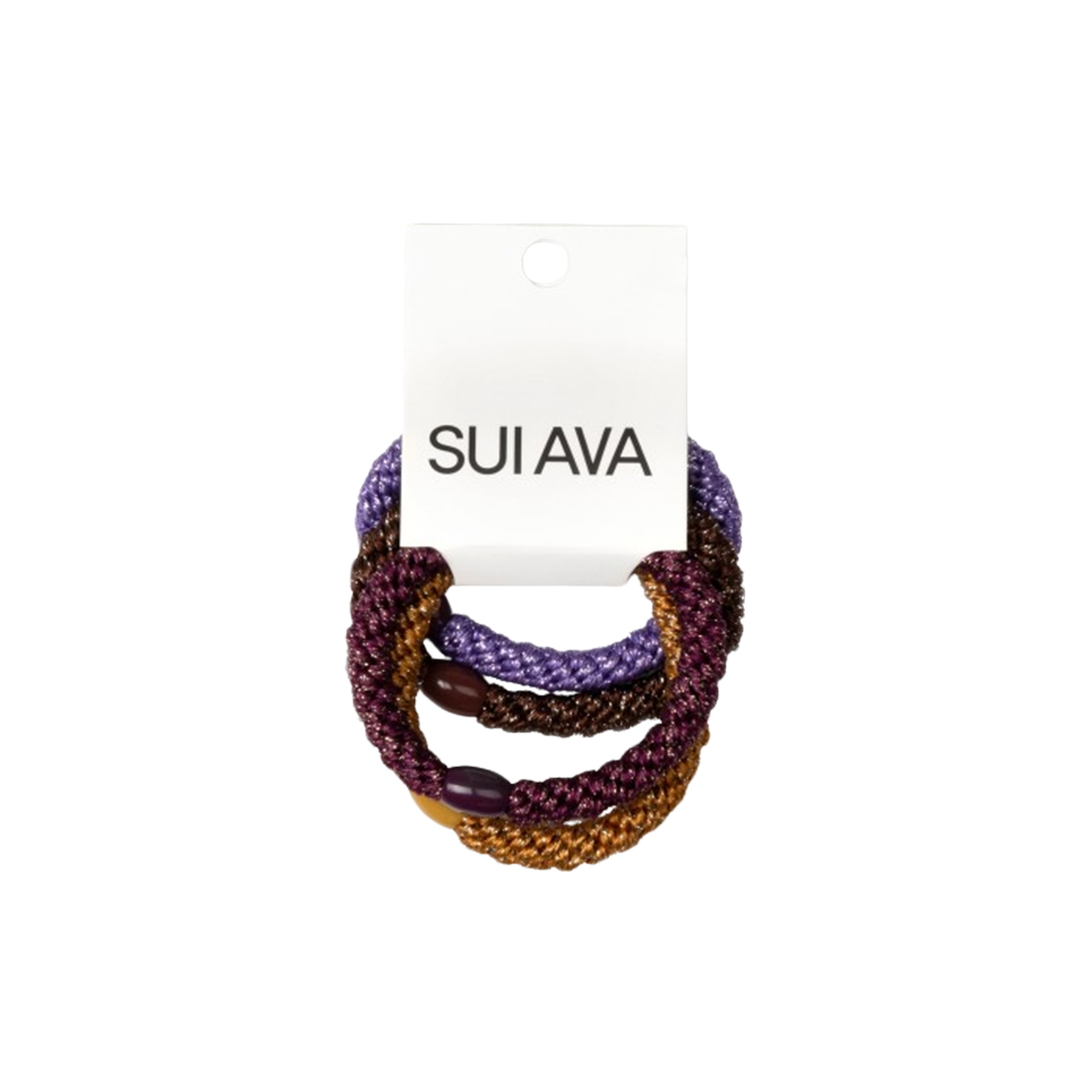 SUI AVA - 4-pack Basic Essentials Elastics, autumn glitter