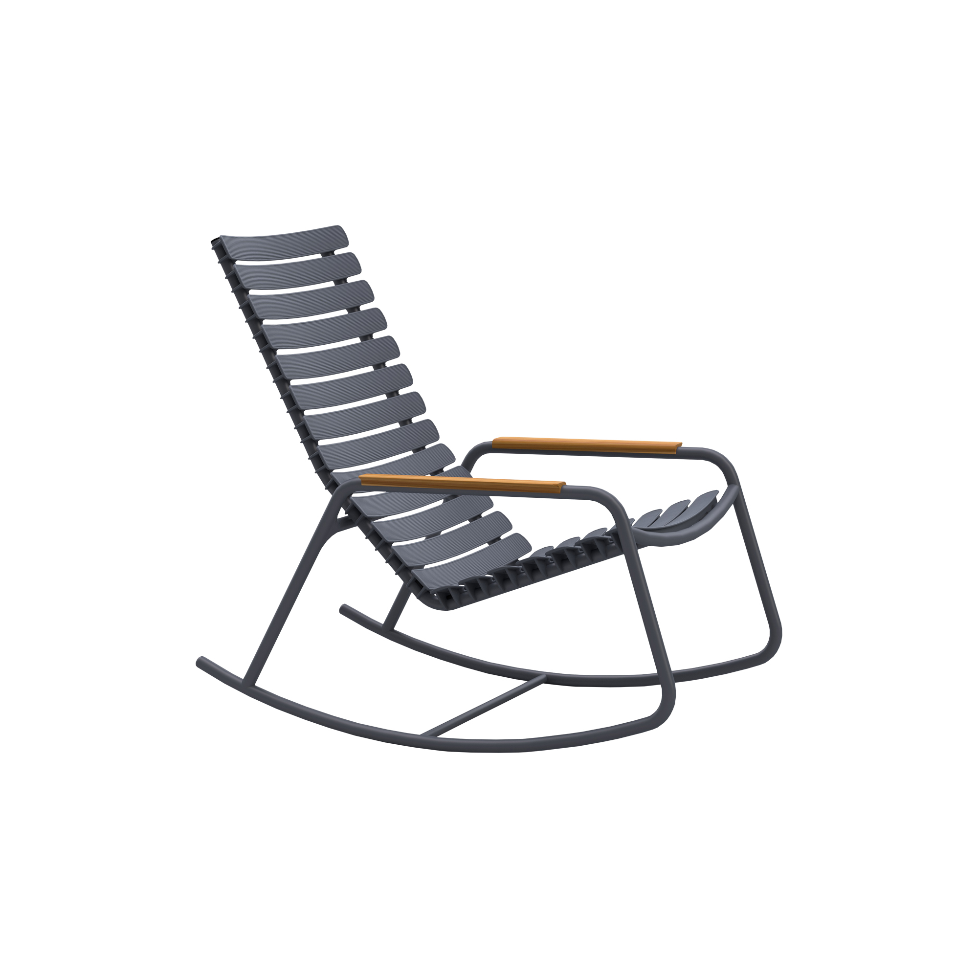 HOUE - ReCLIPS bambus gyngestol, dark grey