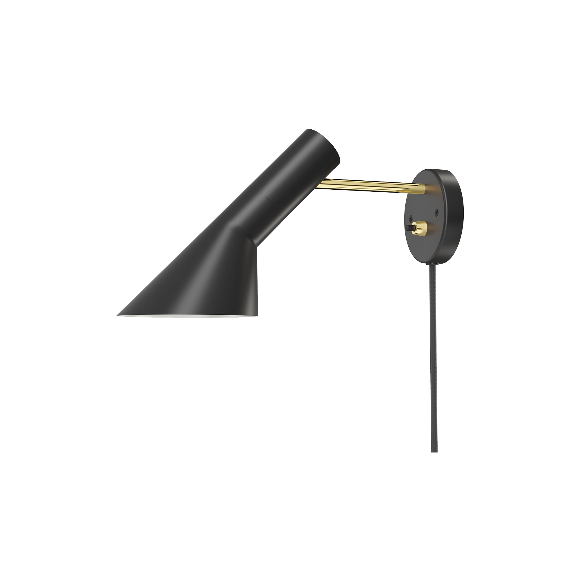 Louis Poulsen - AJ væglampe, brass/black