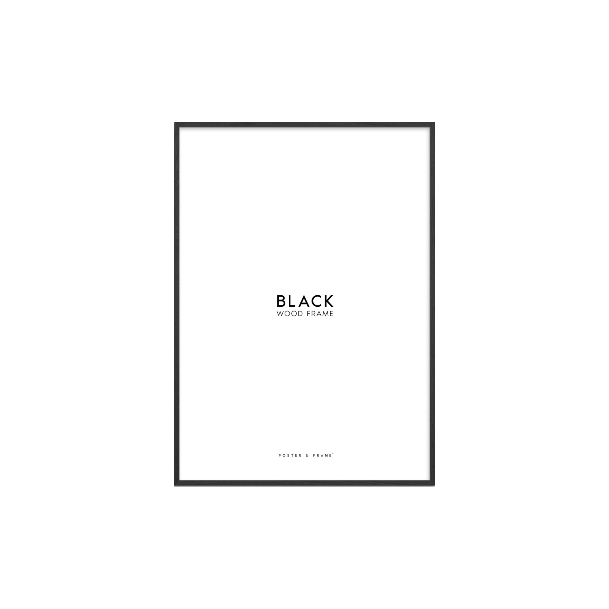 Poster & Frame - Wood Frame, black - 50x70 cm