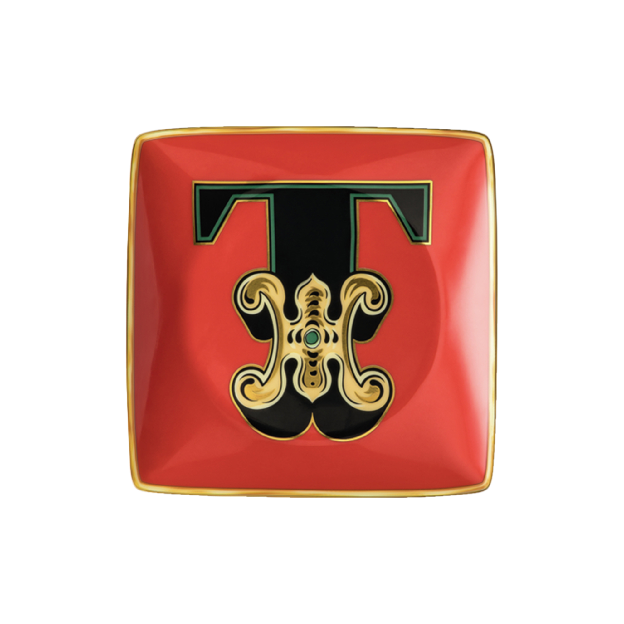 Rosenthal x Versace - Versace Alphabet Dish T, Alphabet Collection