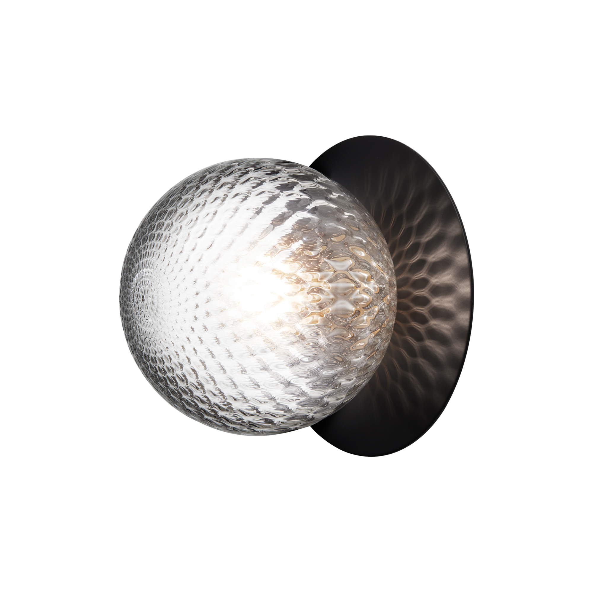 Nuura - Liila 1 Outdoor Wall Lamp, black/optic clear