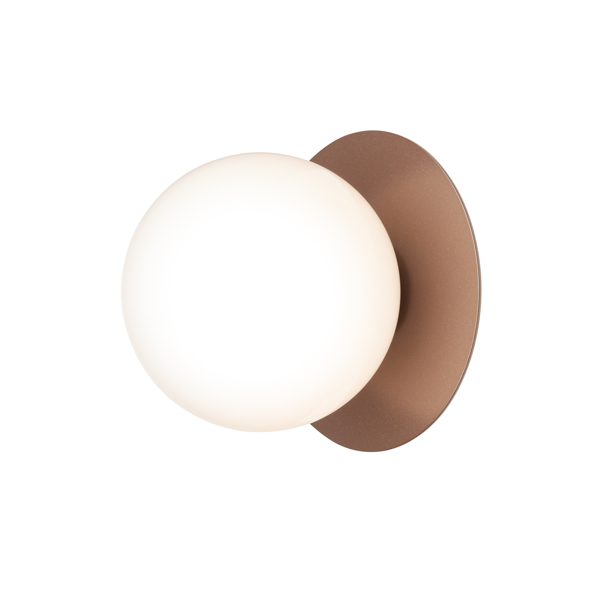 Nuura - Liila 1 Outdoor Wall Lamp, dark bronze/opal