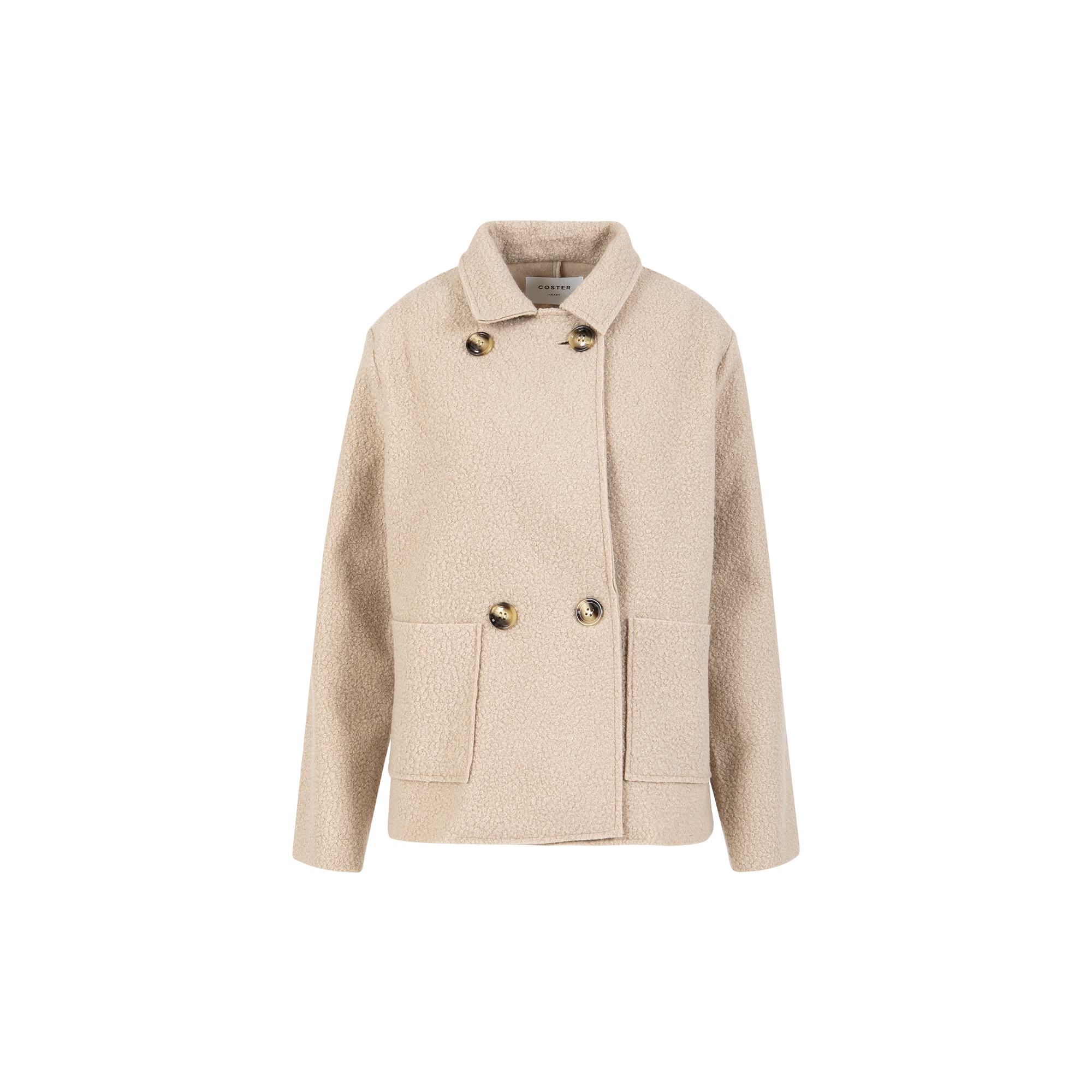 Coster Copenhagen - Sienna boucle jacket, creme - Str. 40
