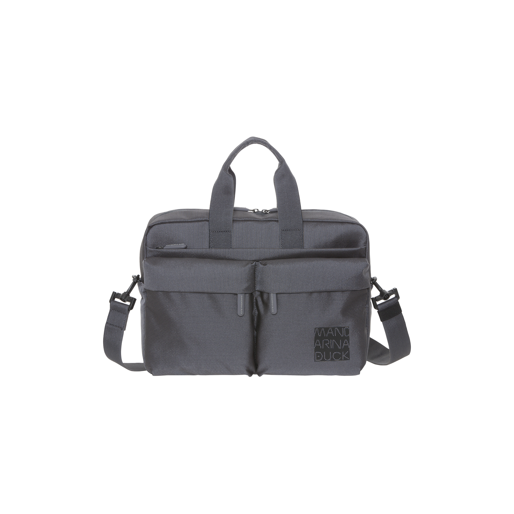 Mandarina Duck - District Messenger Bag, steel - H: 27 x B: 37,5 x D: 9 cm.
