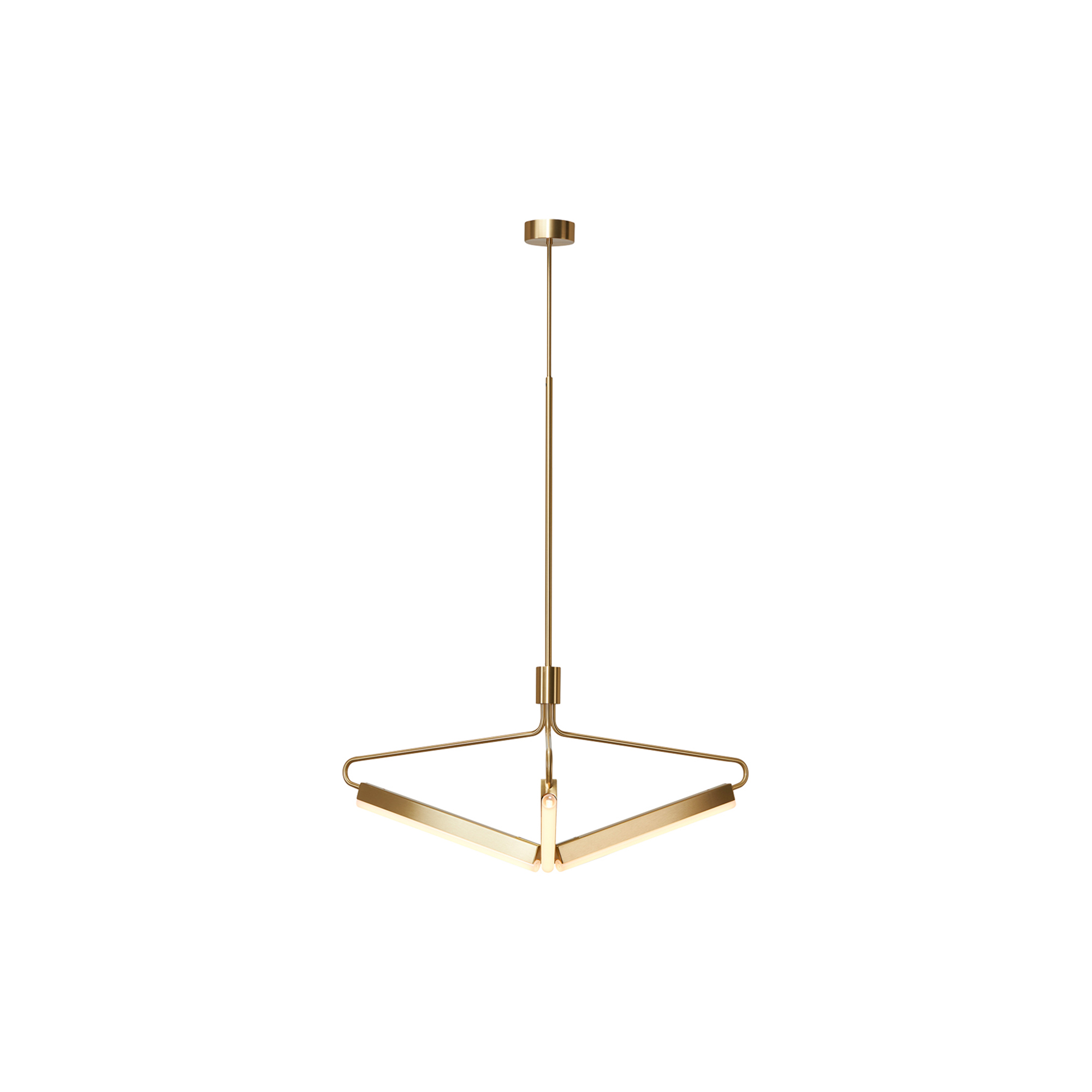 Rubn - Angel 3 500 Wide Chandelier, brass