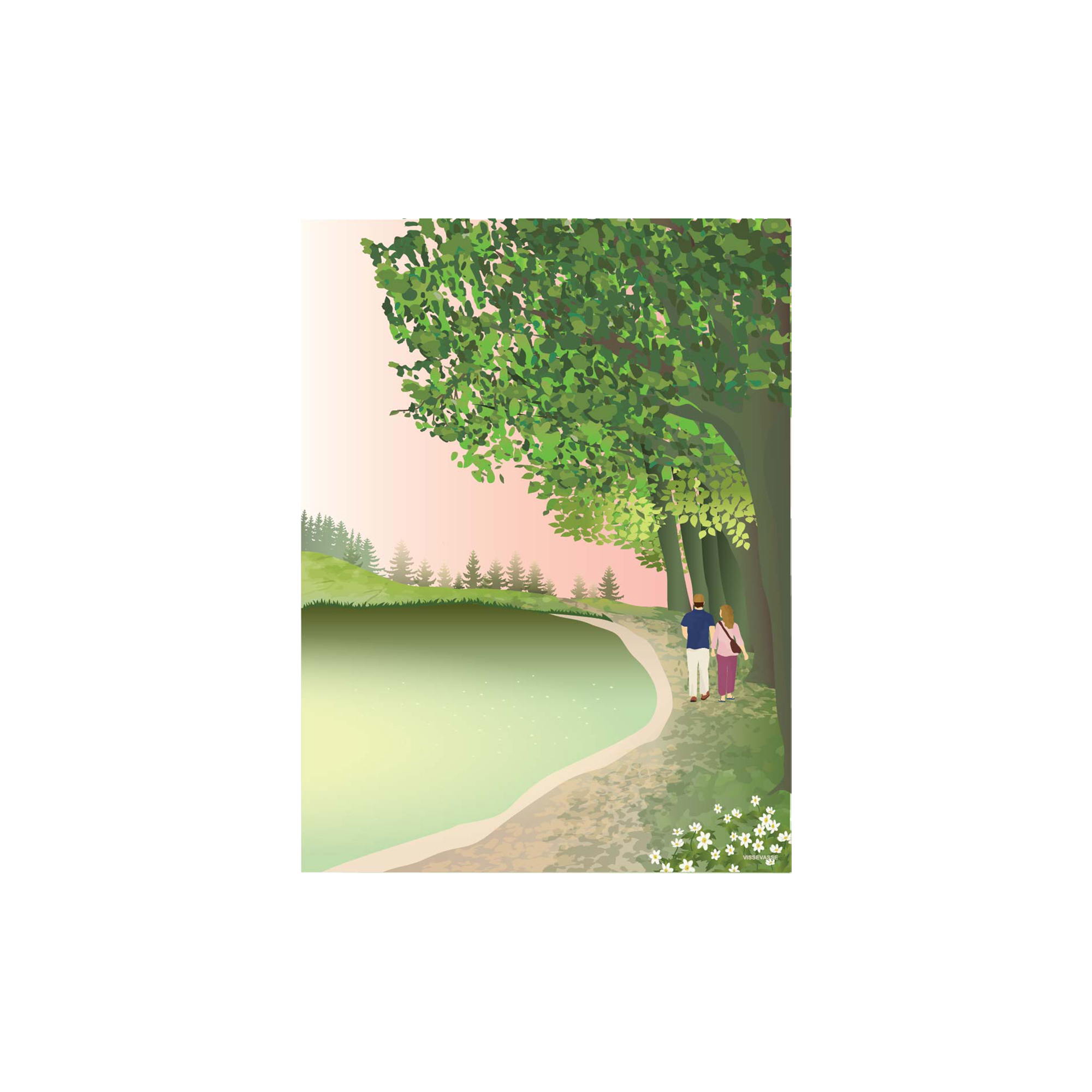 ViSSEVASSE - WALKING TOGETHER plakat - 30x40 cm