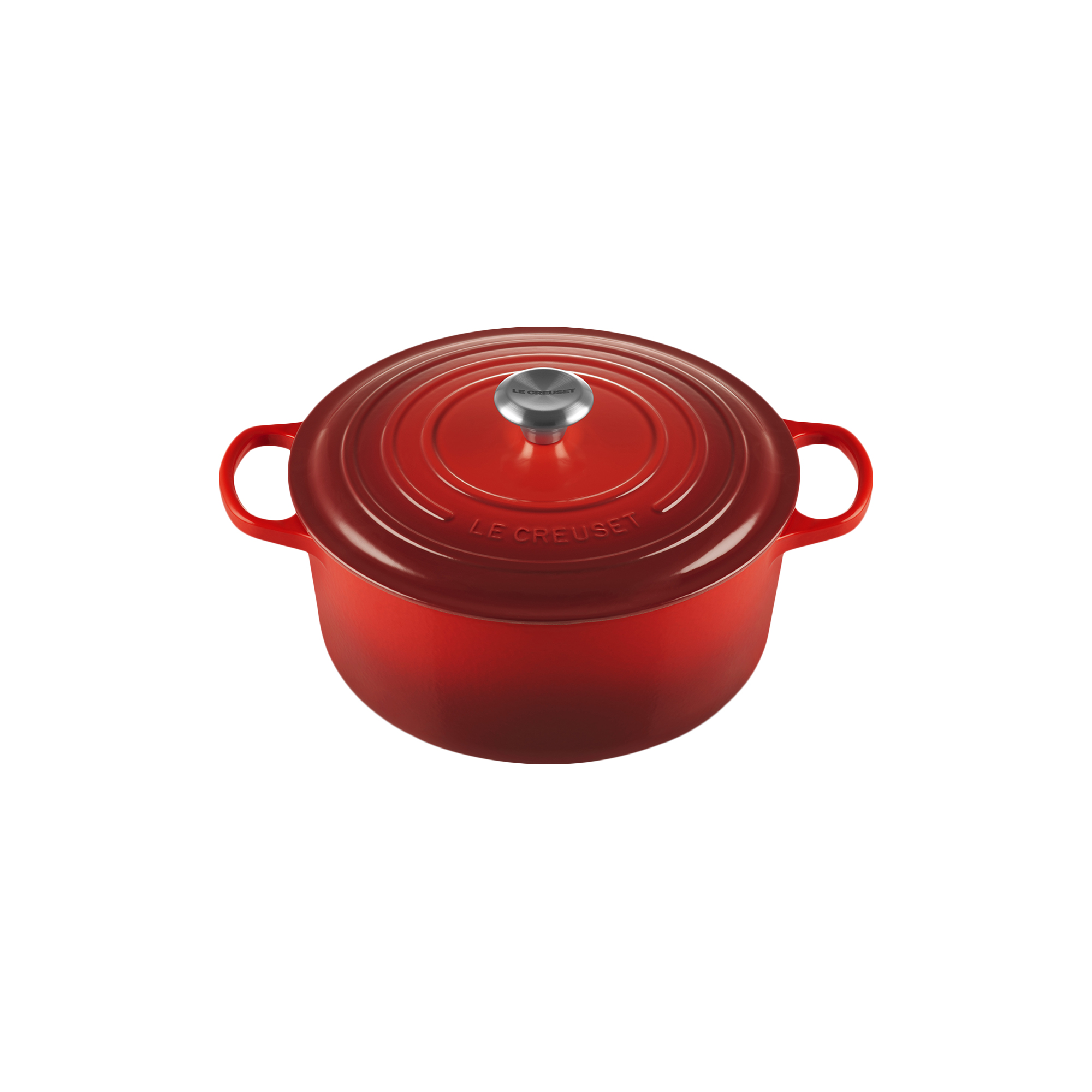 Le Creuset - Signature rund støbejernsgryde Ø 28 cm, cerise - Ø28 cm
