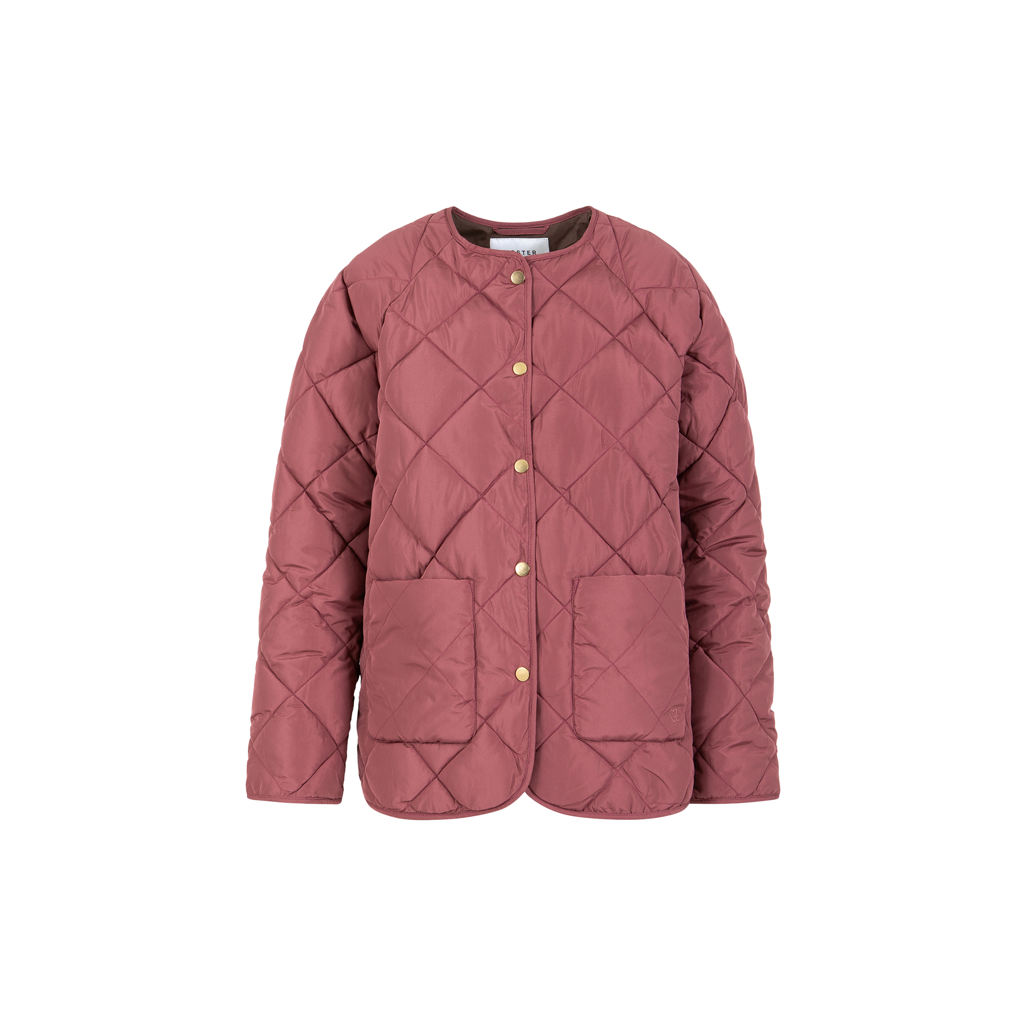 Coster Copenhagen - Asta quilted loose jacket, warm blush - Str. 34