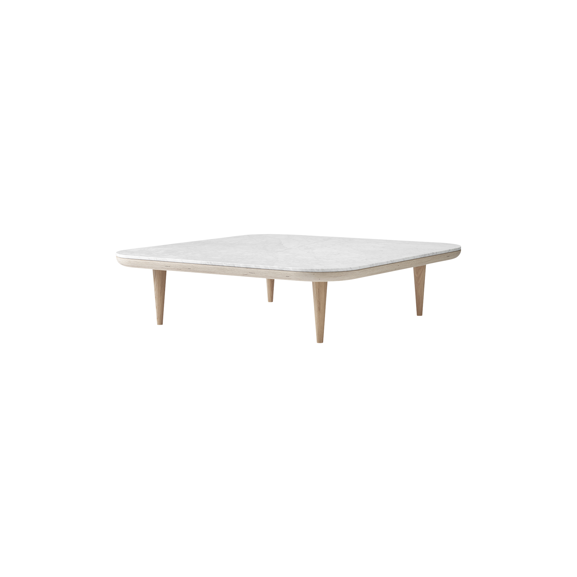 &Tradition - Fly SC11 Coffee Table, Bianco Carrara marble/oiled oak