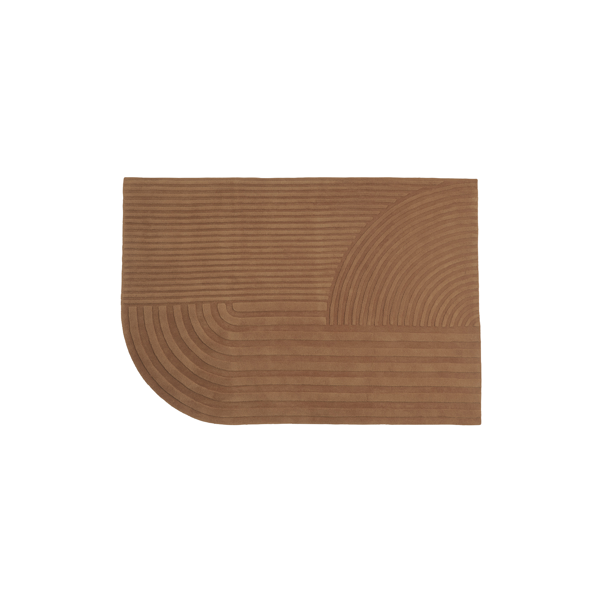 Muuto - Relevo Rug, burnt orange - 170x240 cm