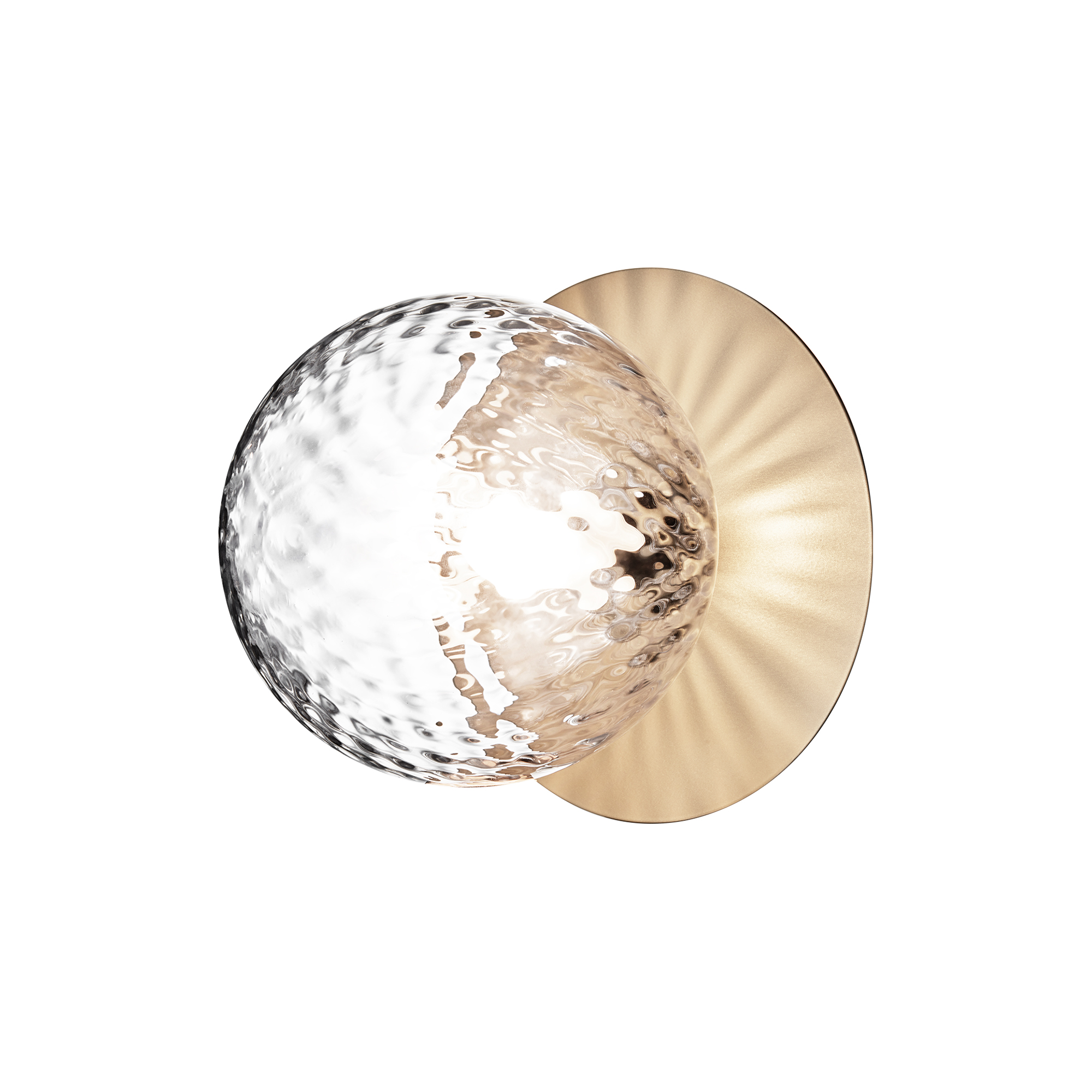Nuura - Liila 1 Medium Wall Lamp, nordic gold/optic clear