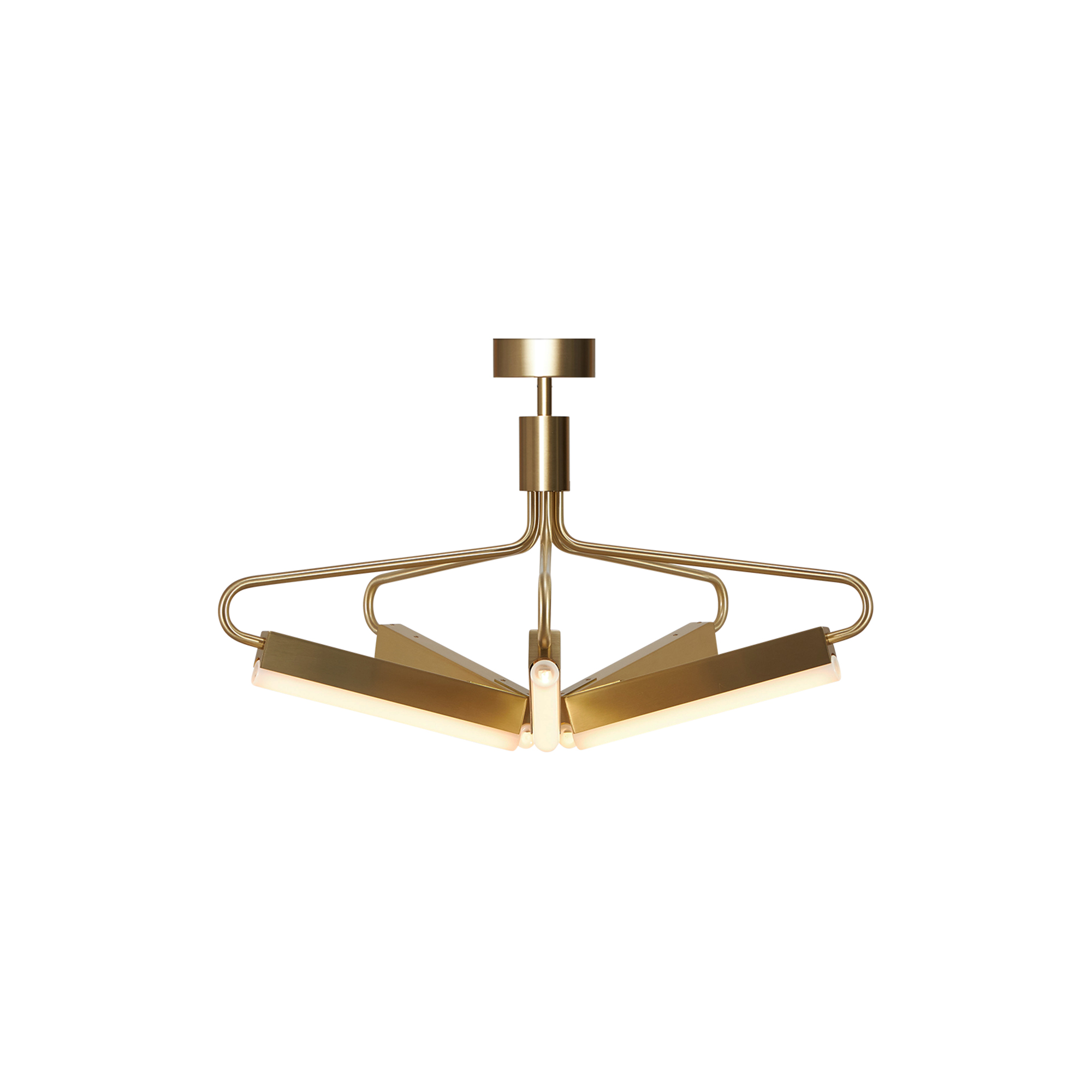 Rubn - Angel 5 300 Wide Chandelier, brass