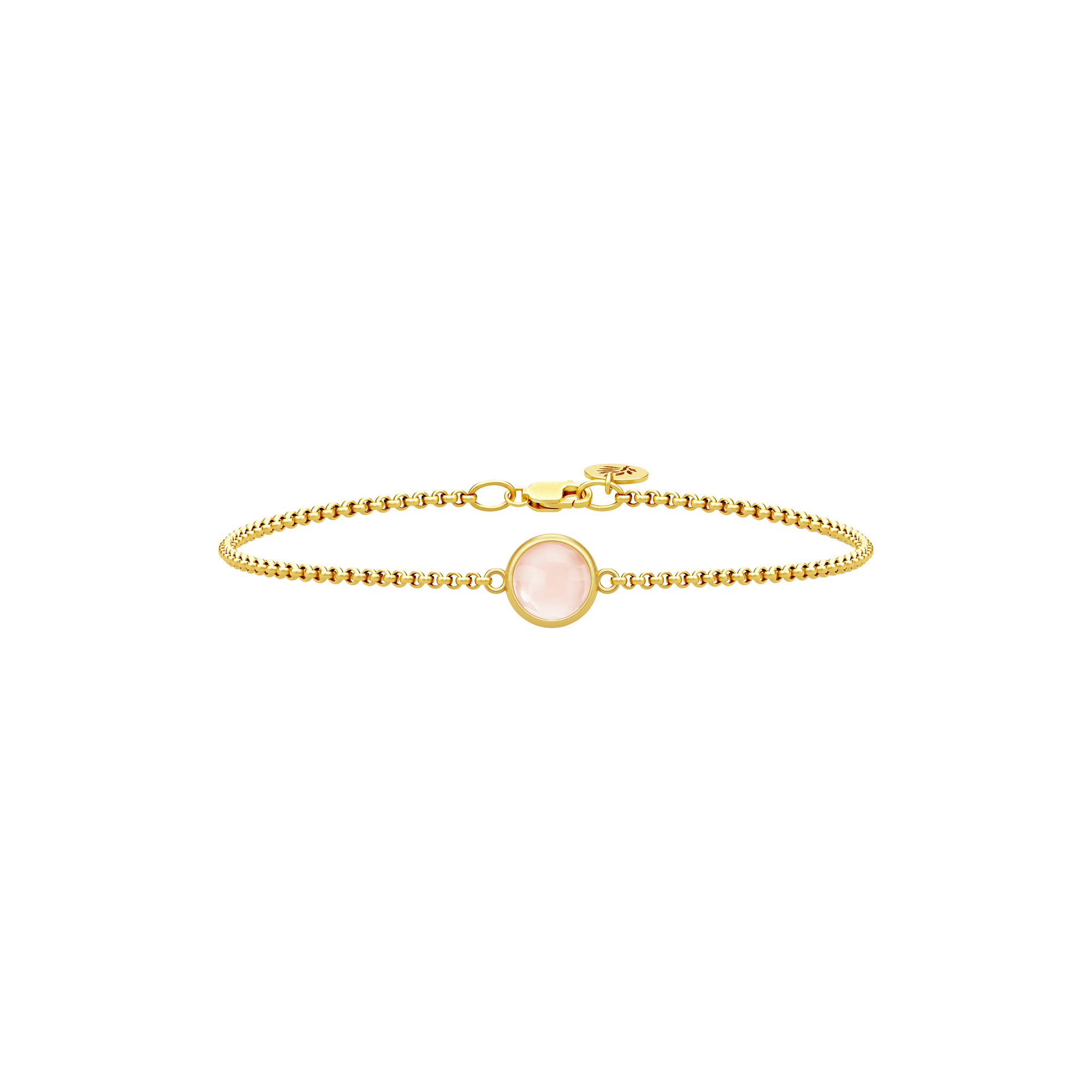 Julie Sandlau - Primini Armbånd, gold/milky rose