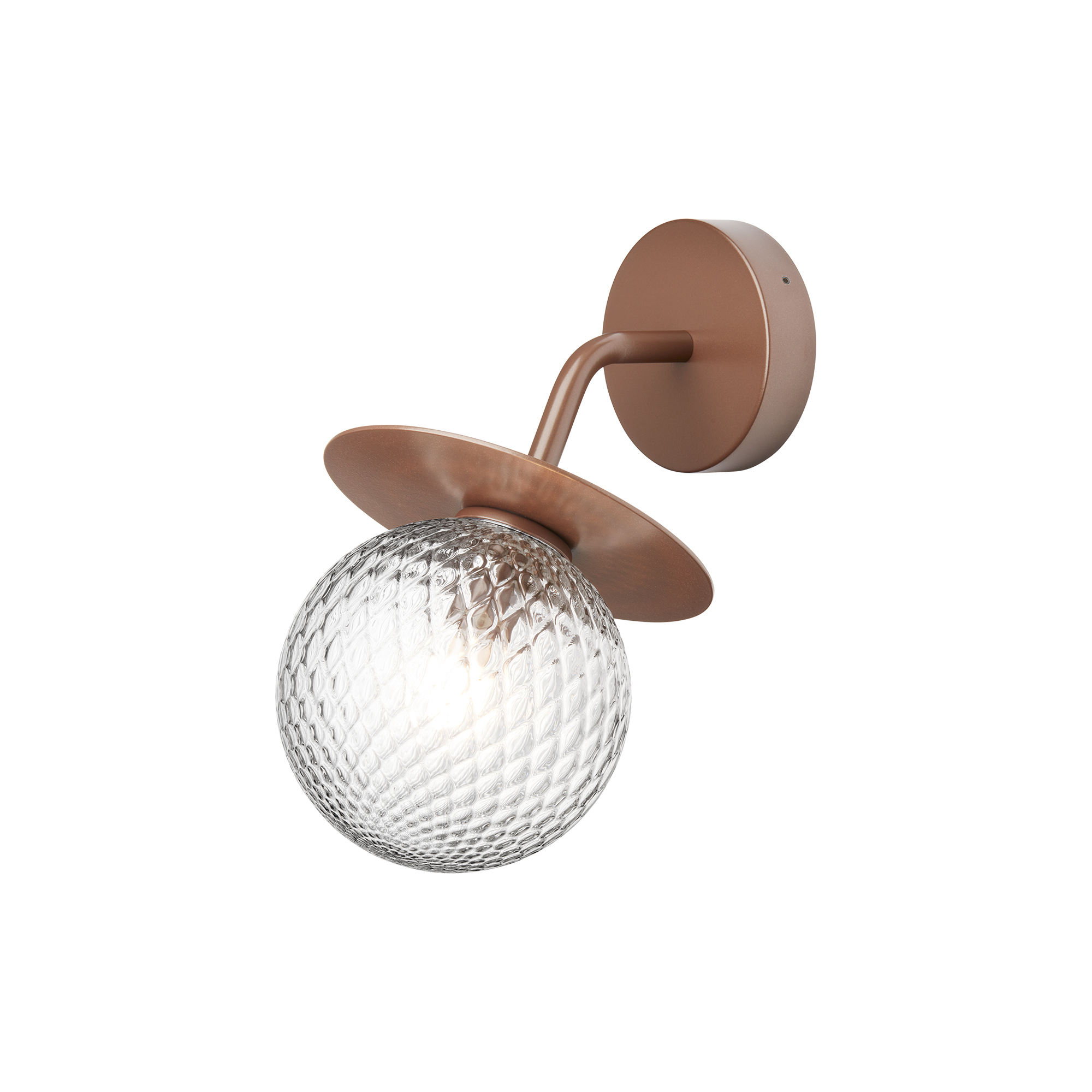 Nuura - Liila Outdoor Wall Lamp, dark bronze/optic clear