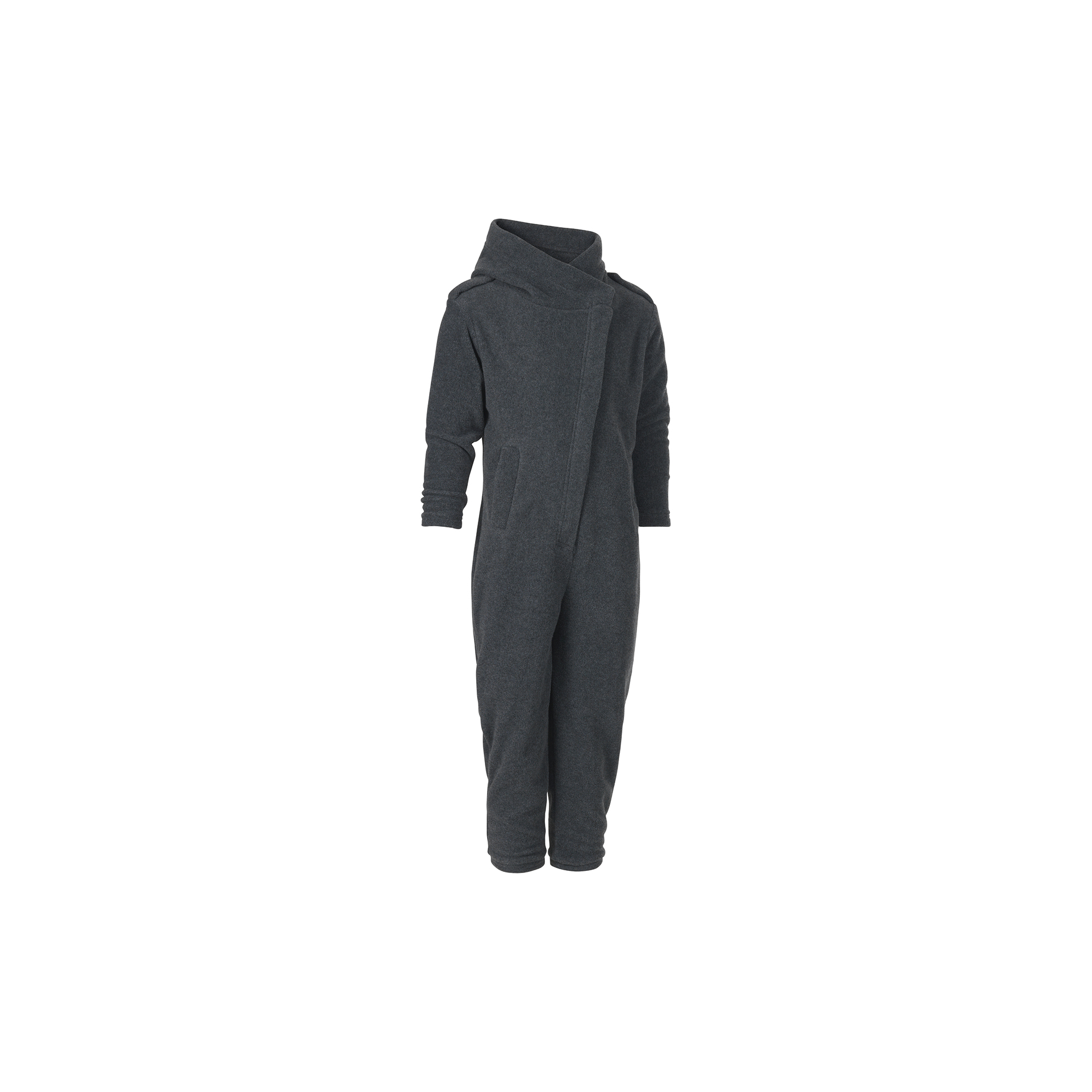 Karmameju - MAKALU fleece pantsuit, dark grey - Str. 5-7Y