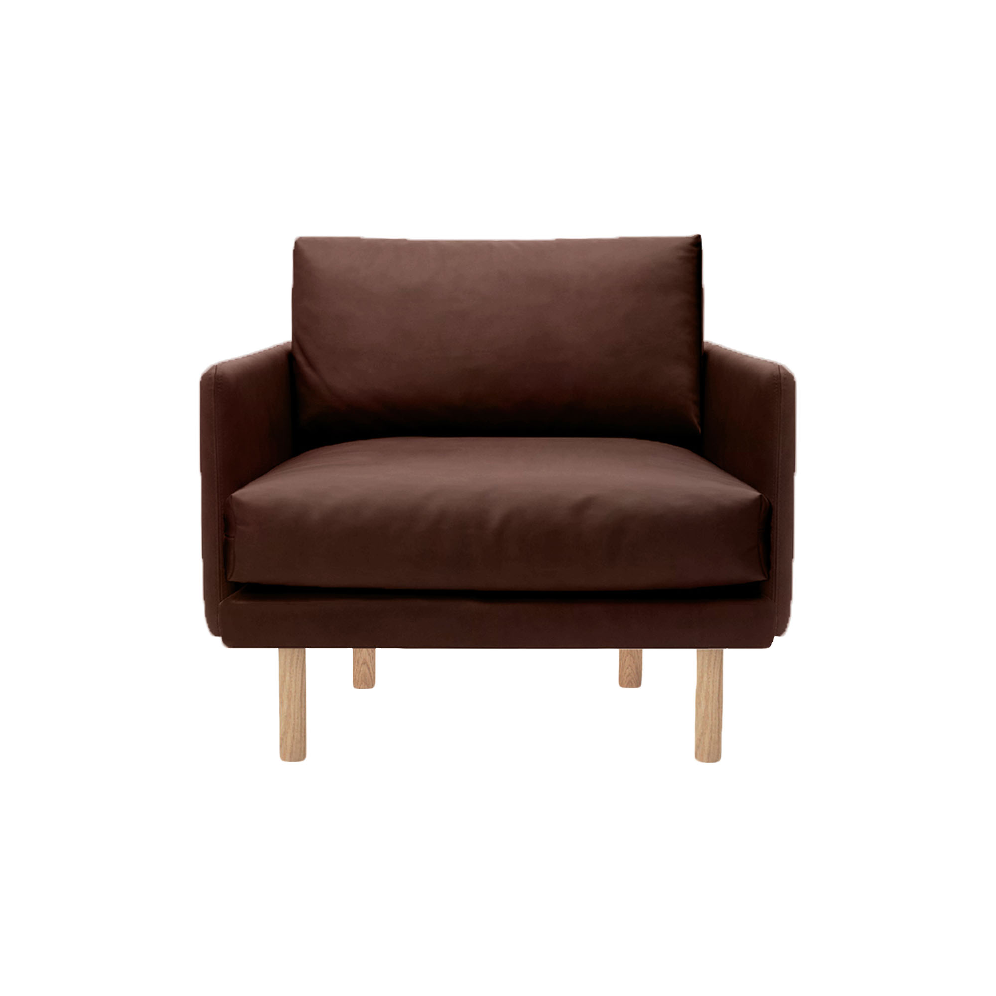 Bruunmunch Furniture - Emo lænestol, Dakar Brown/naturolieret eg