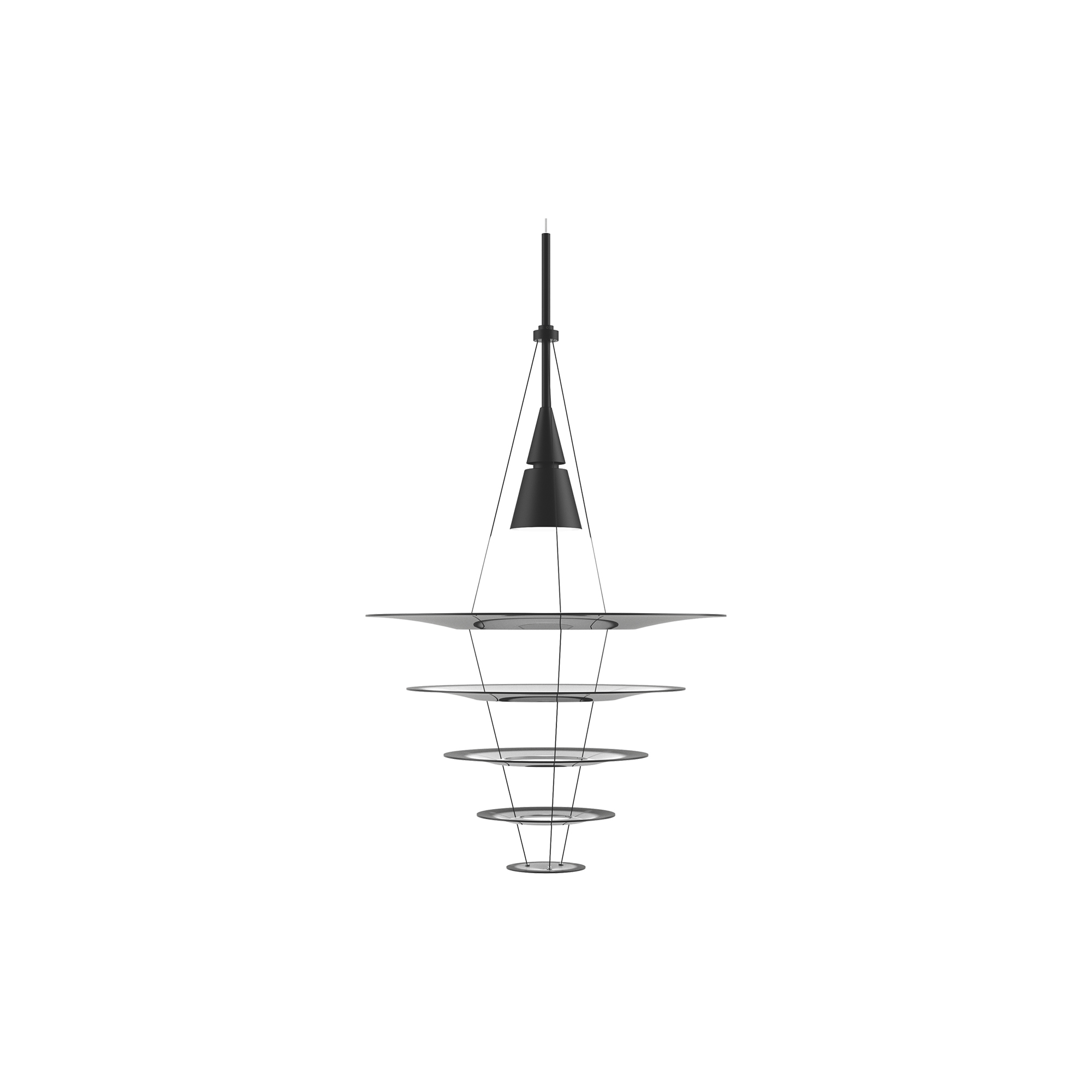 Louis Poulsen - Enigma 545 pendel, sort - H: 97 x Ø 54,5 cm.