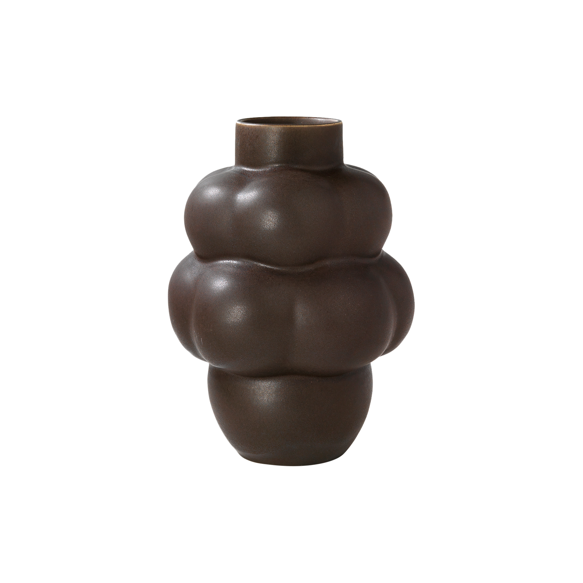 Louise Roe - Balloon vase 04 petit, mud brown