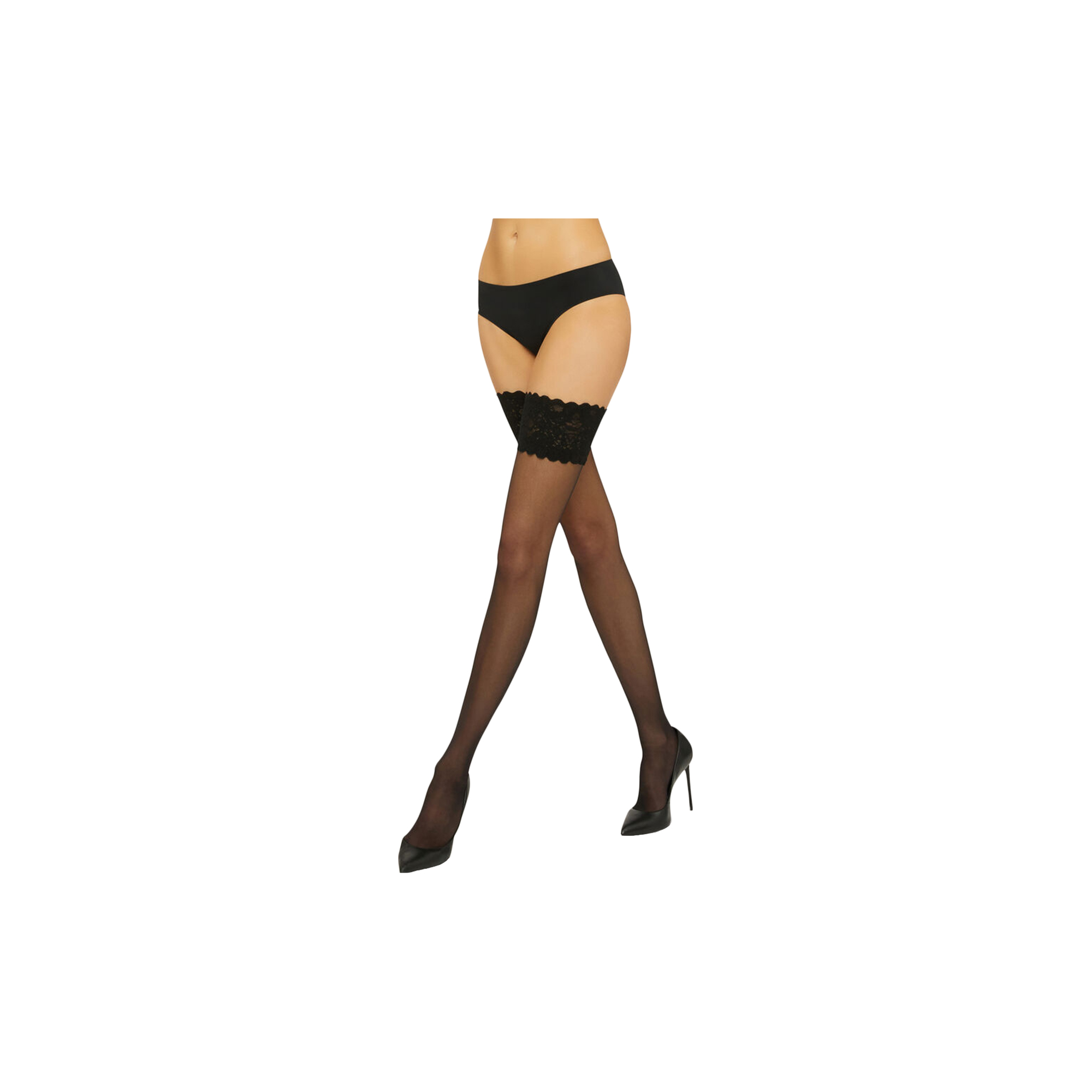 Wolford - Satin Touch 20 Stay-Up, black - XS