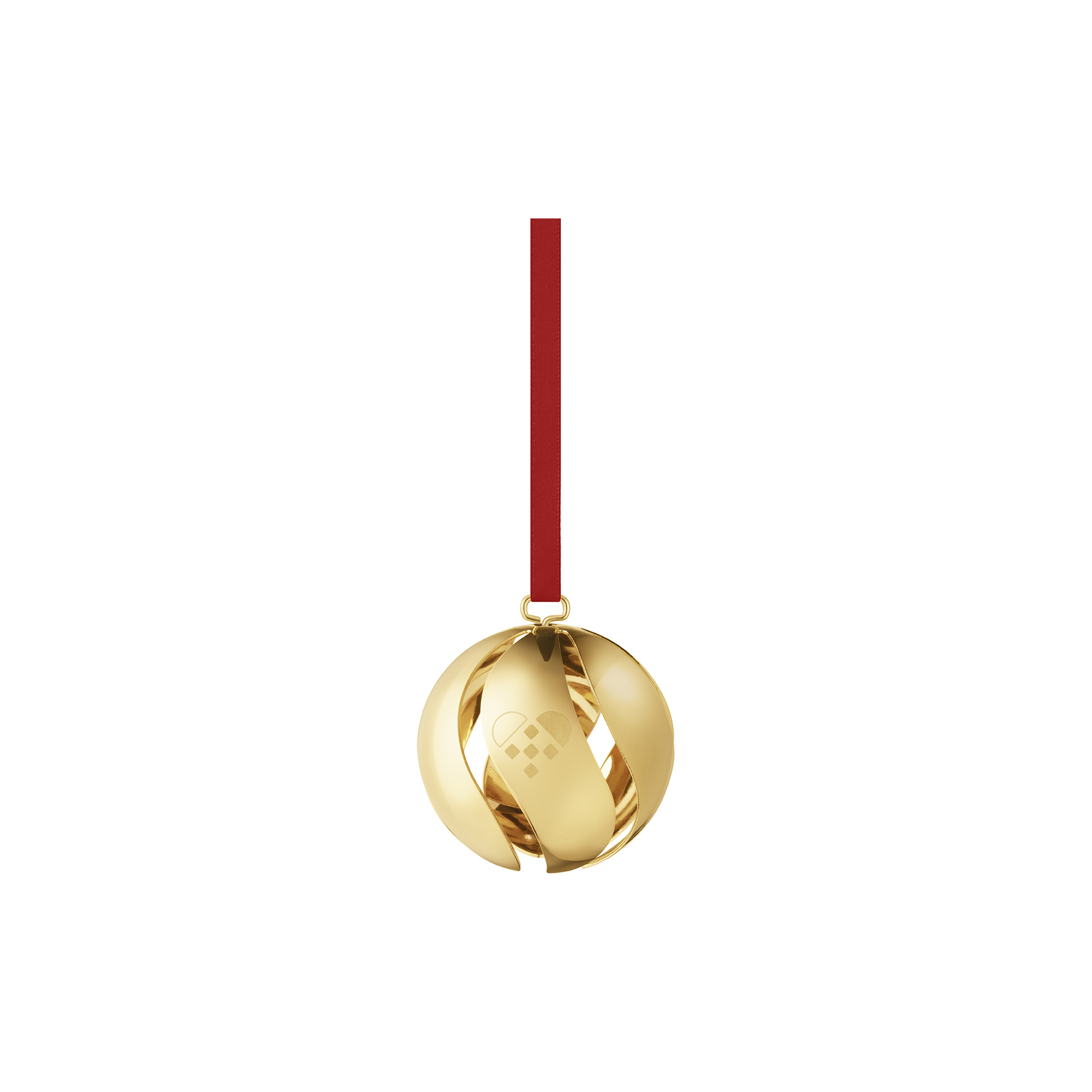 Georg Jensen - 2025 Julekugle, forgyldt, Christmas Collectibles