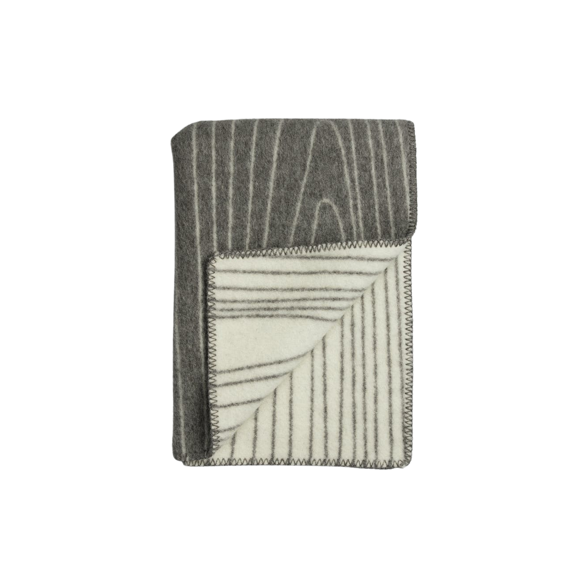 Røros Tweed - SKOG Throw, grey/natural