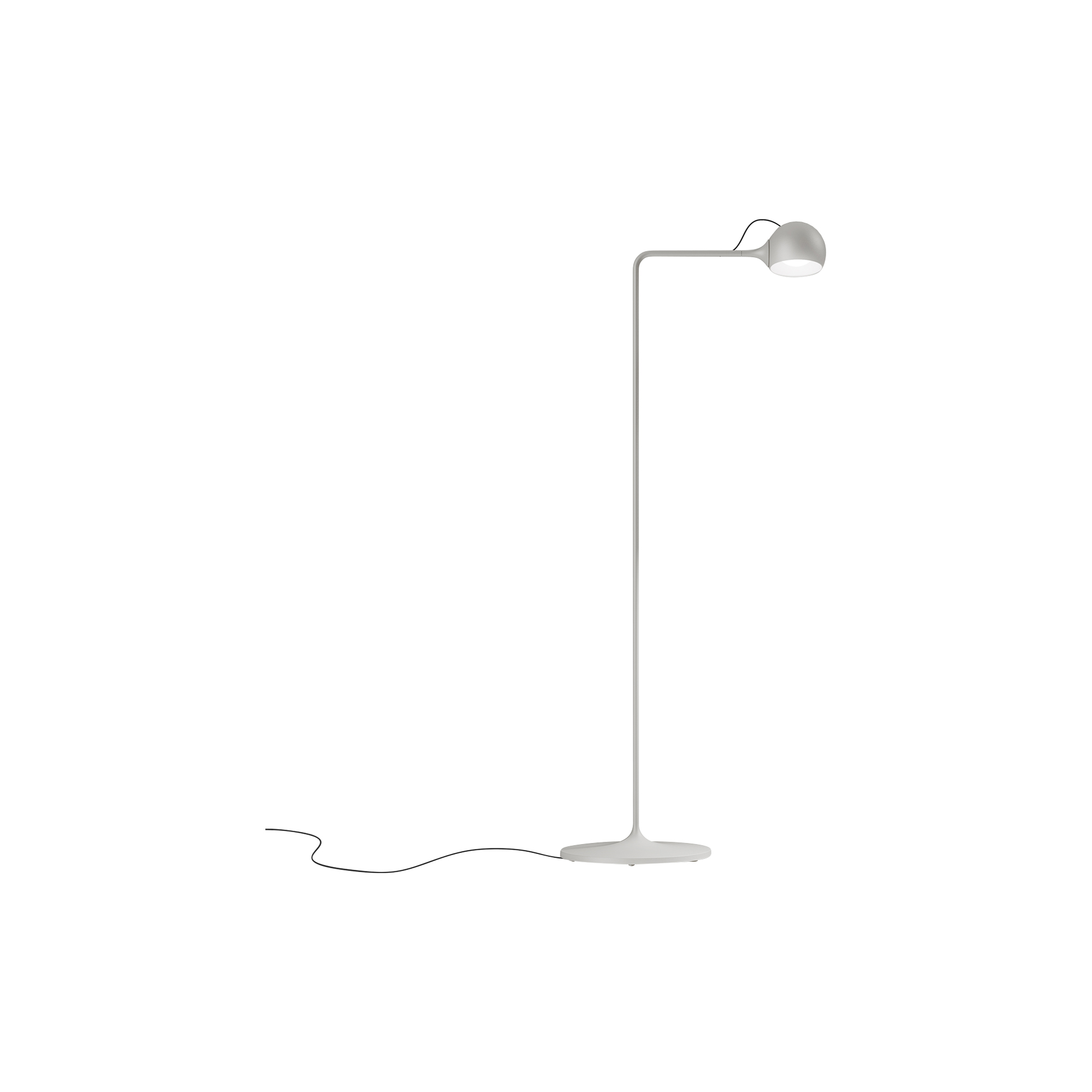 Artemide - IXA Reading gulvlampe, white/ grey, Novelties - H: 105,3 x L: 42,8 x Ø 25 cm.