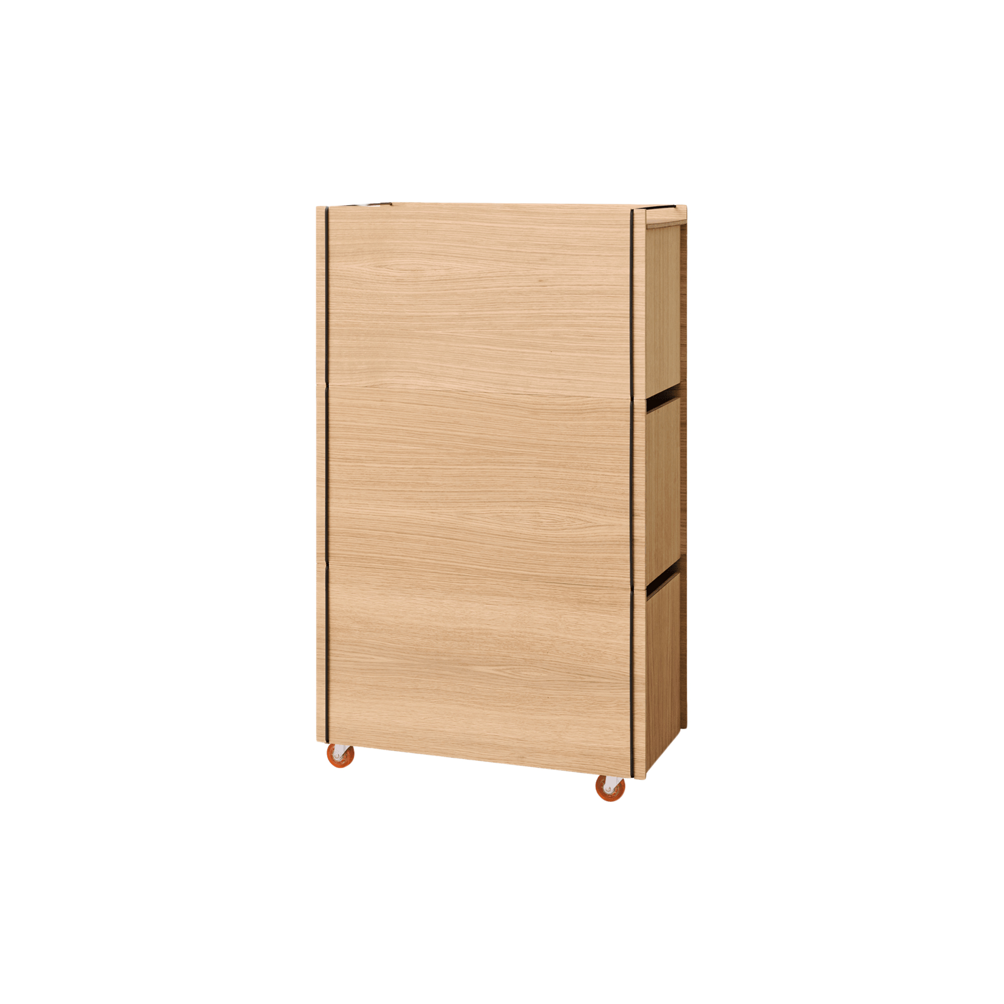 MOEBE - Storage Tower w. Wheels | Tall | Oiled Oak/Black | Opbevaringsskab - Tall1
