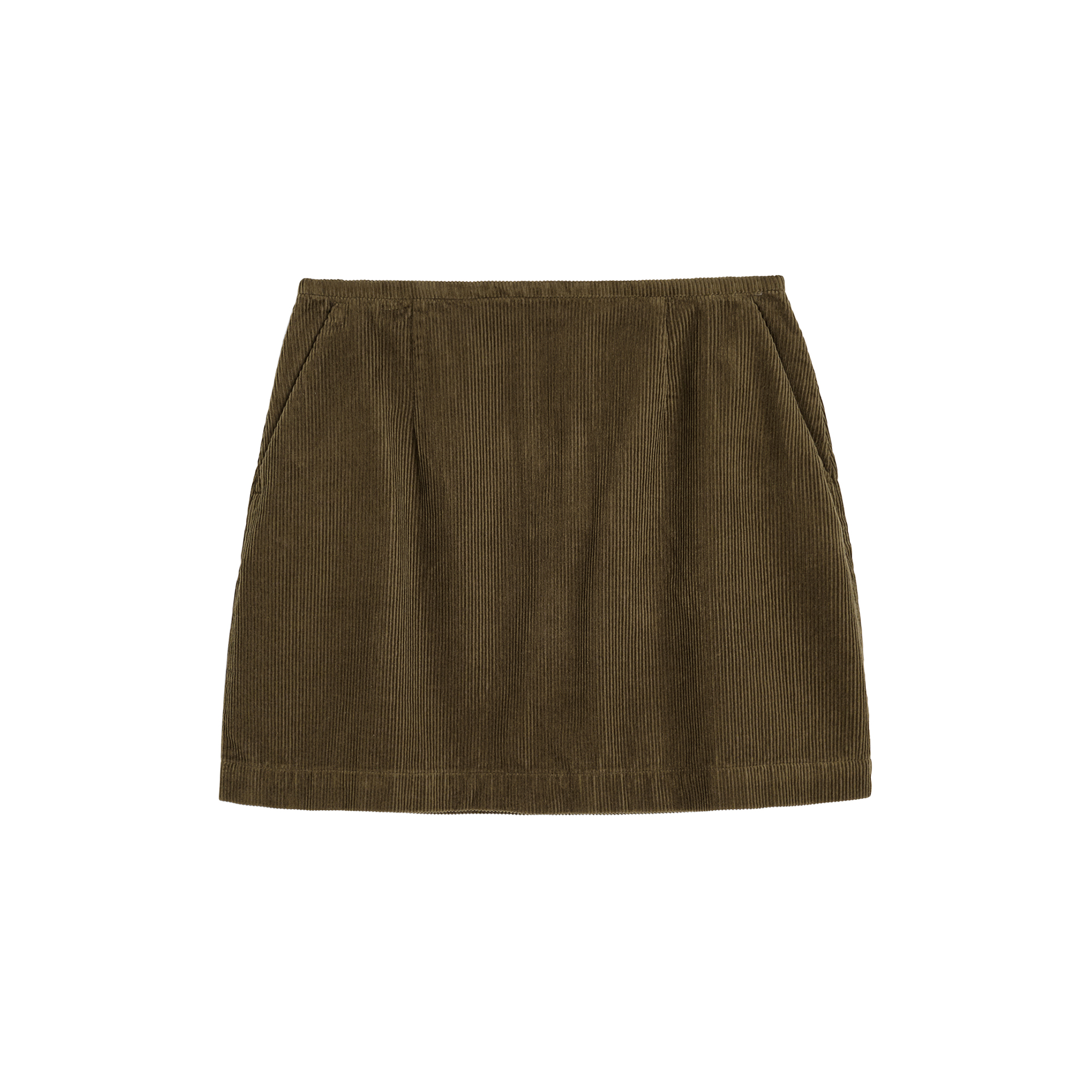Aiayu - Mini Skirt Corduroy, bark - Str. S