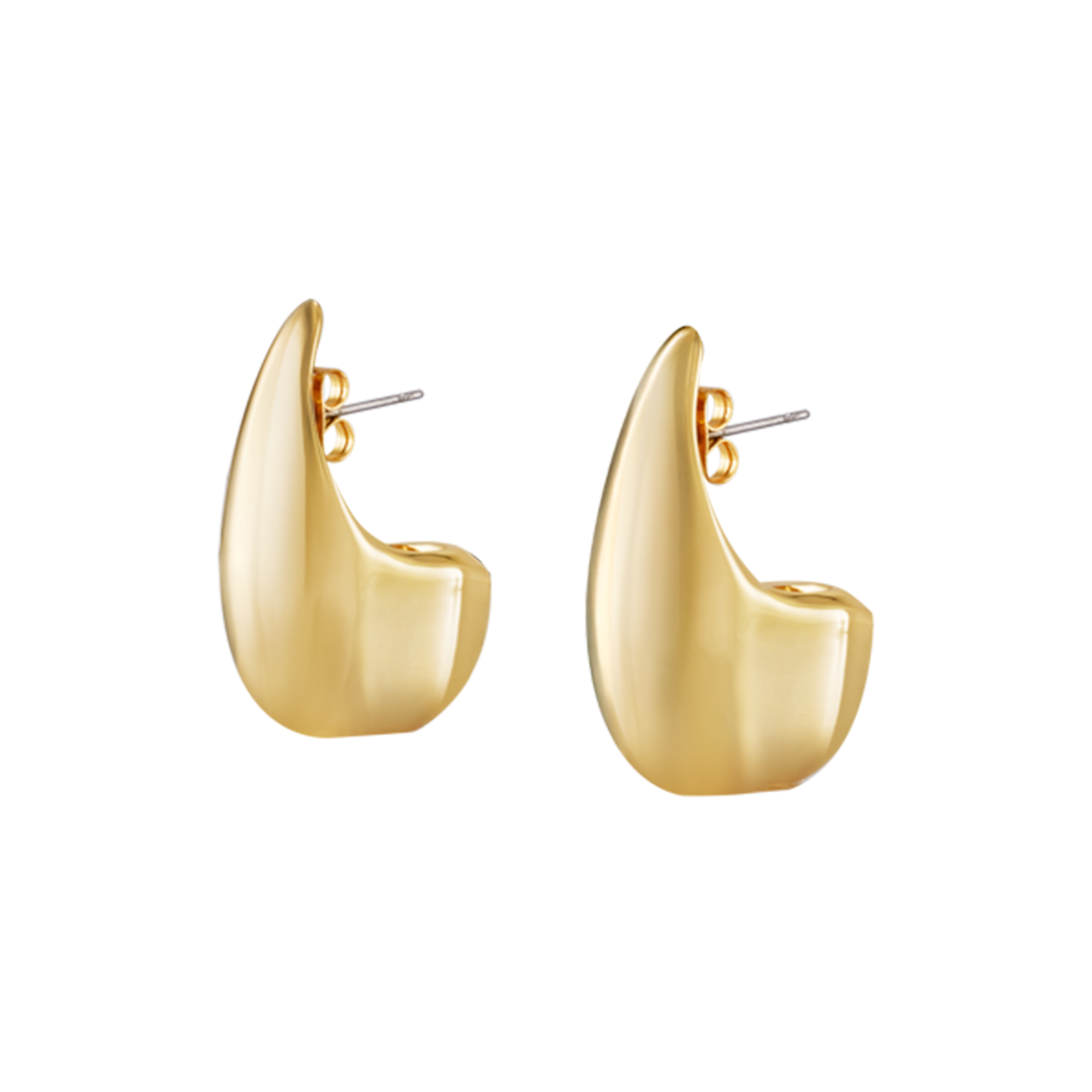bangle up - DROP Earring, light gold
