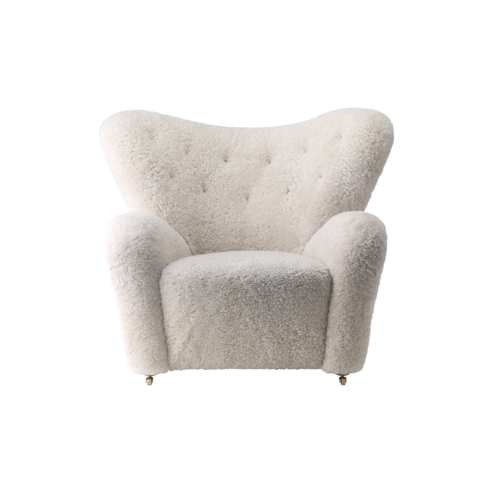 Audo Copenhagen - The Tired Man Lounge Chair & Ottoman, dark stained oak/moonlight