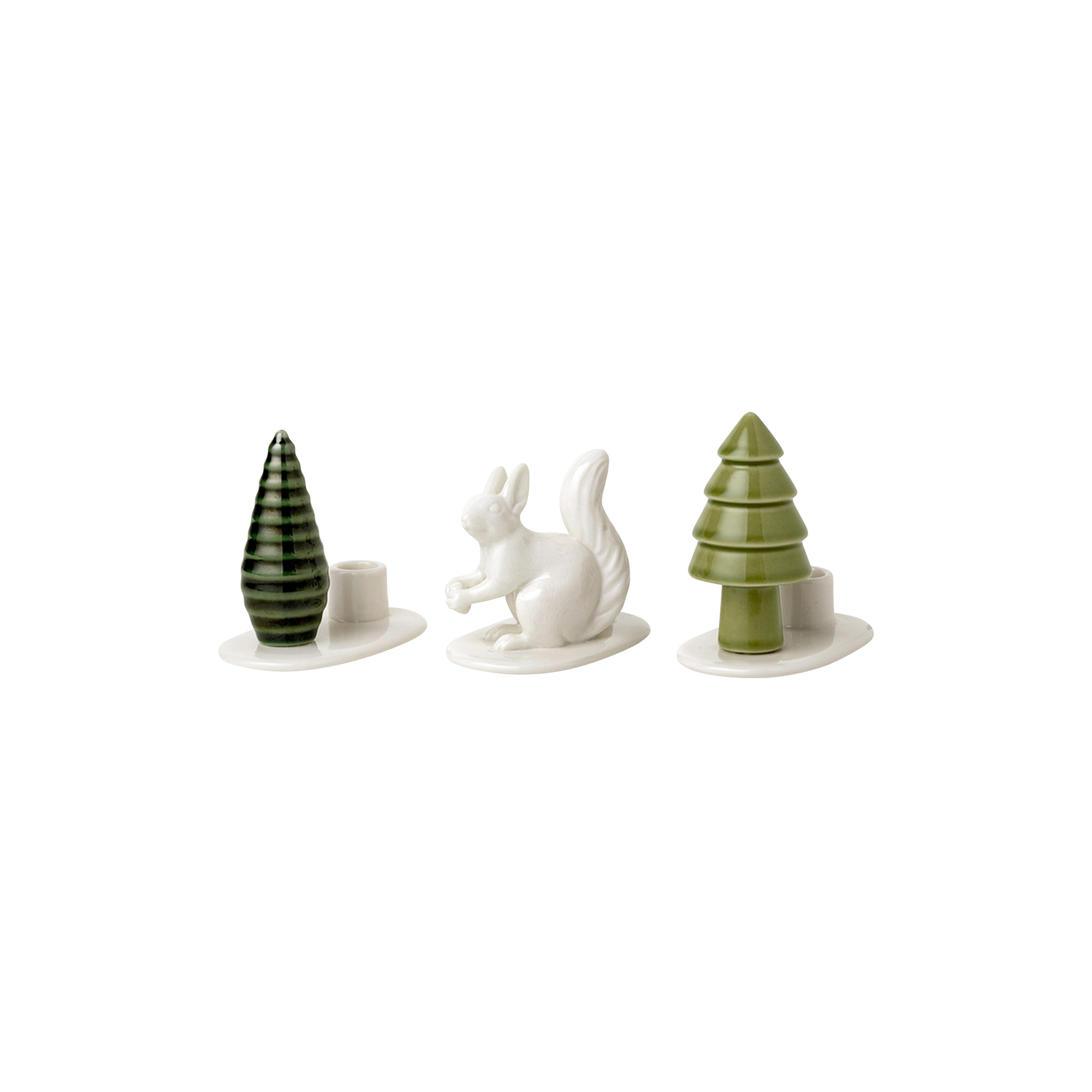 Dottir Nordic Design - Winter Stories Flock Squirrel lysestage