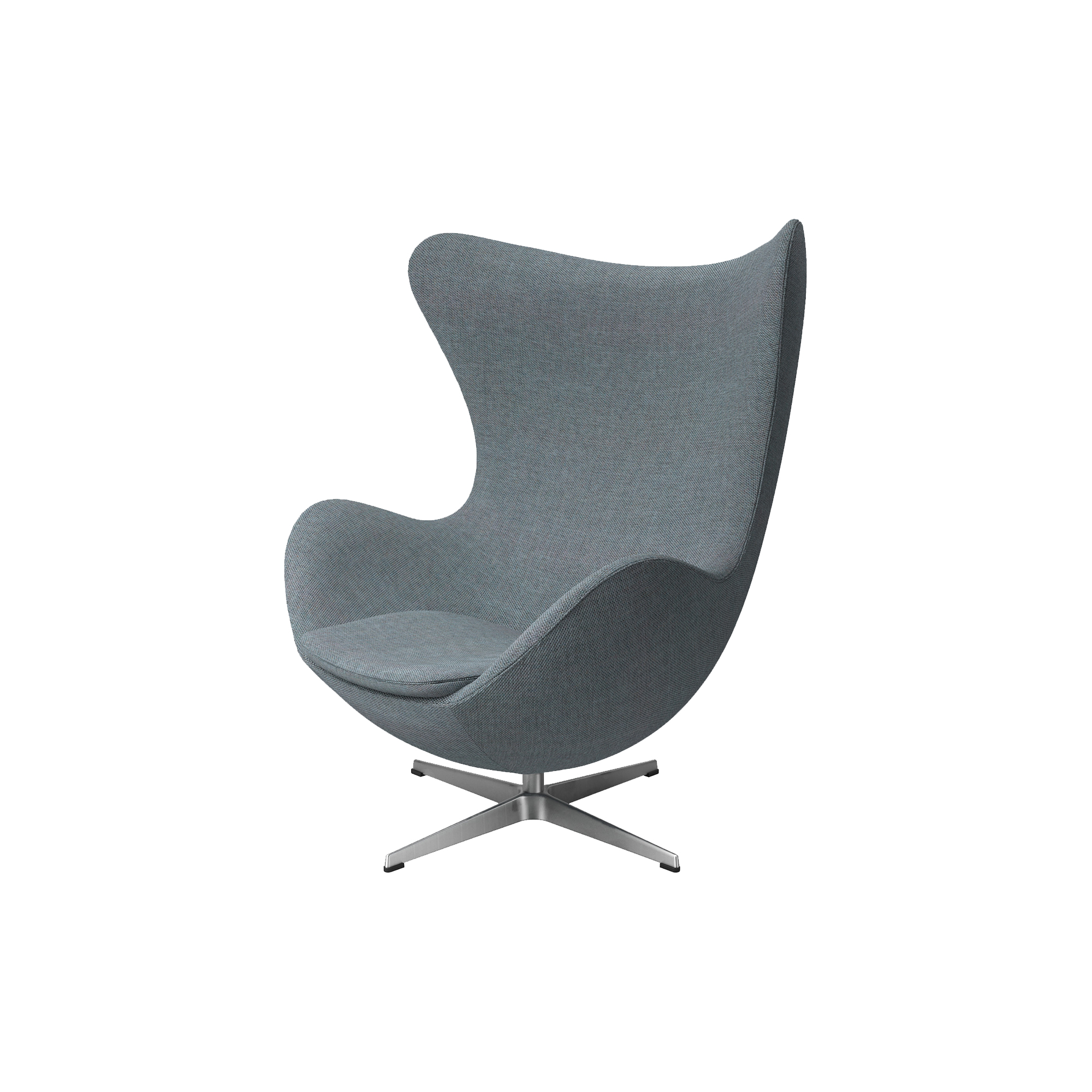 Fritz Hansen - Ægget 3316 loungestol, Re-wool 718 light blue/natural