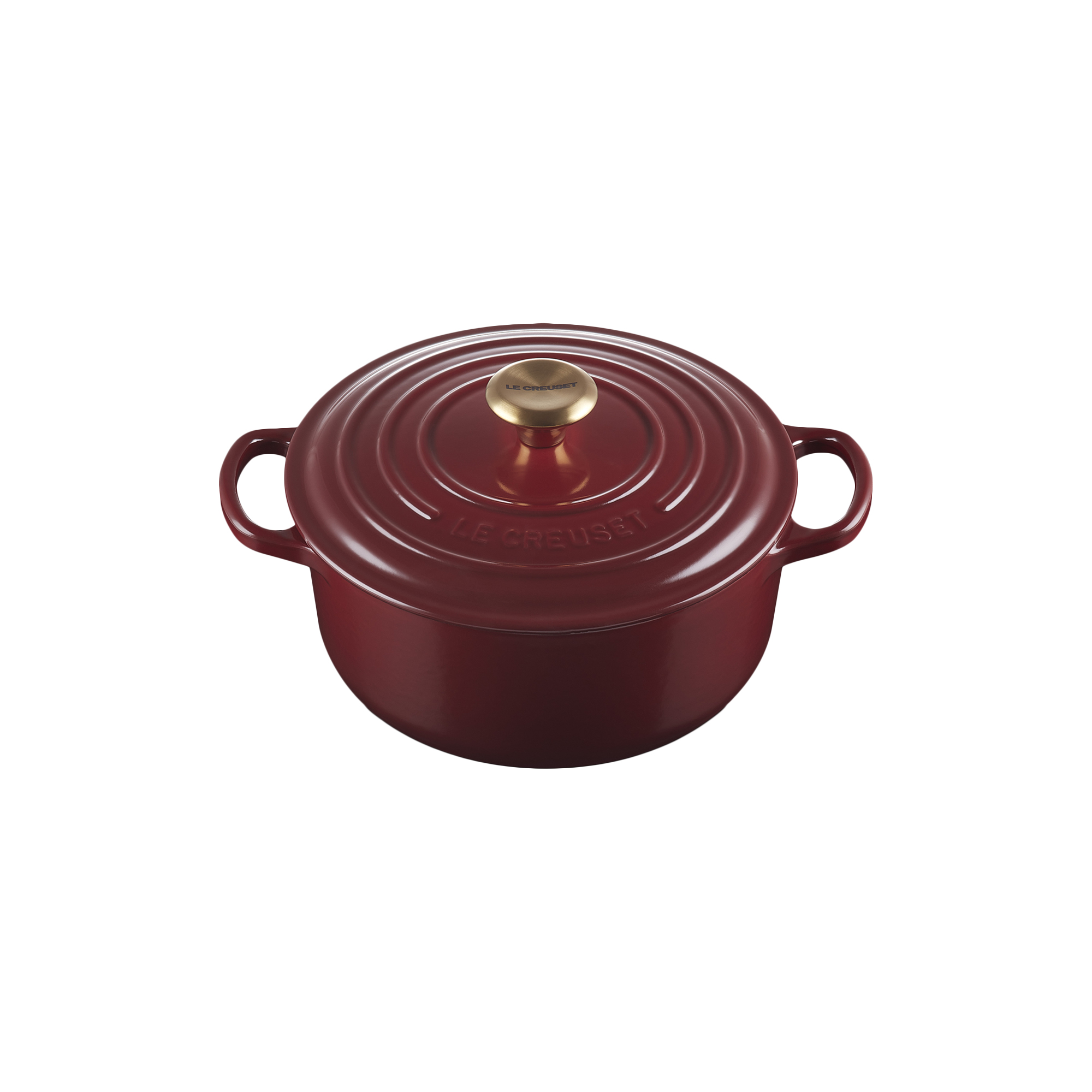 Le Creuset - Signature rund støbejernsgryde Ø 20 cm, garnet - Ø20 cm