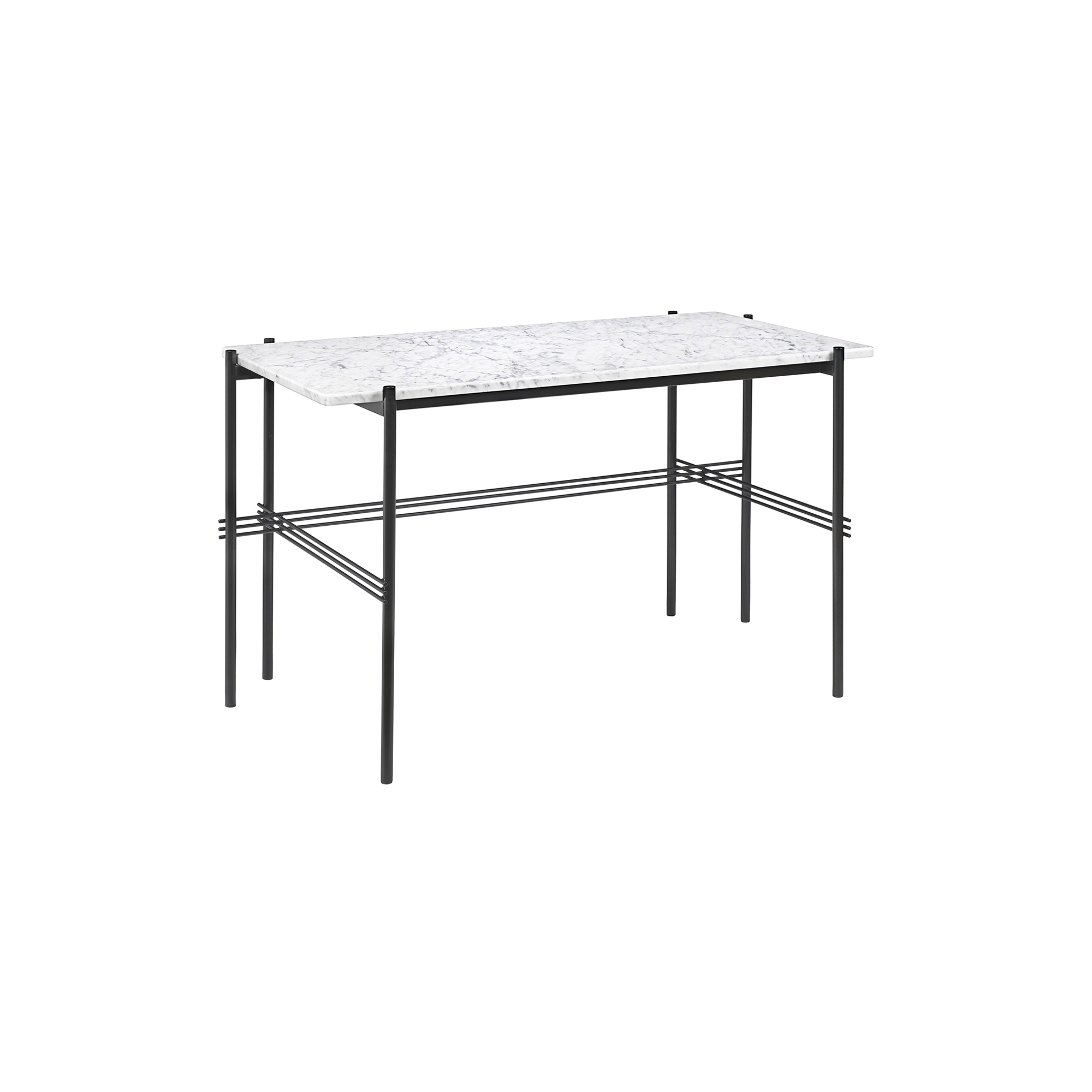 GUBI - TS Desk, white carrara marble/black