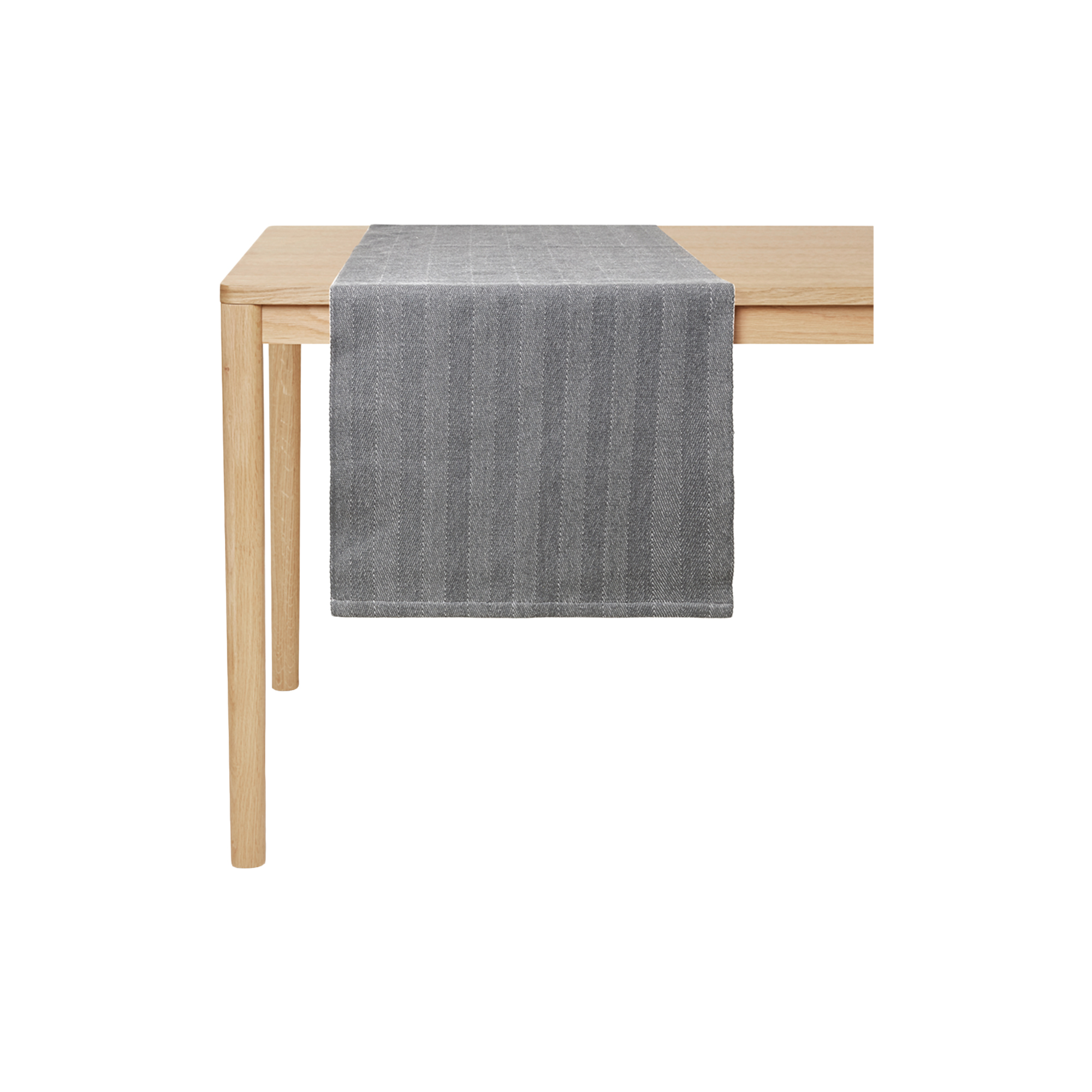 Georg Jensen Damask - HERRINGBONE bordløber, dark grey