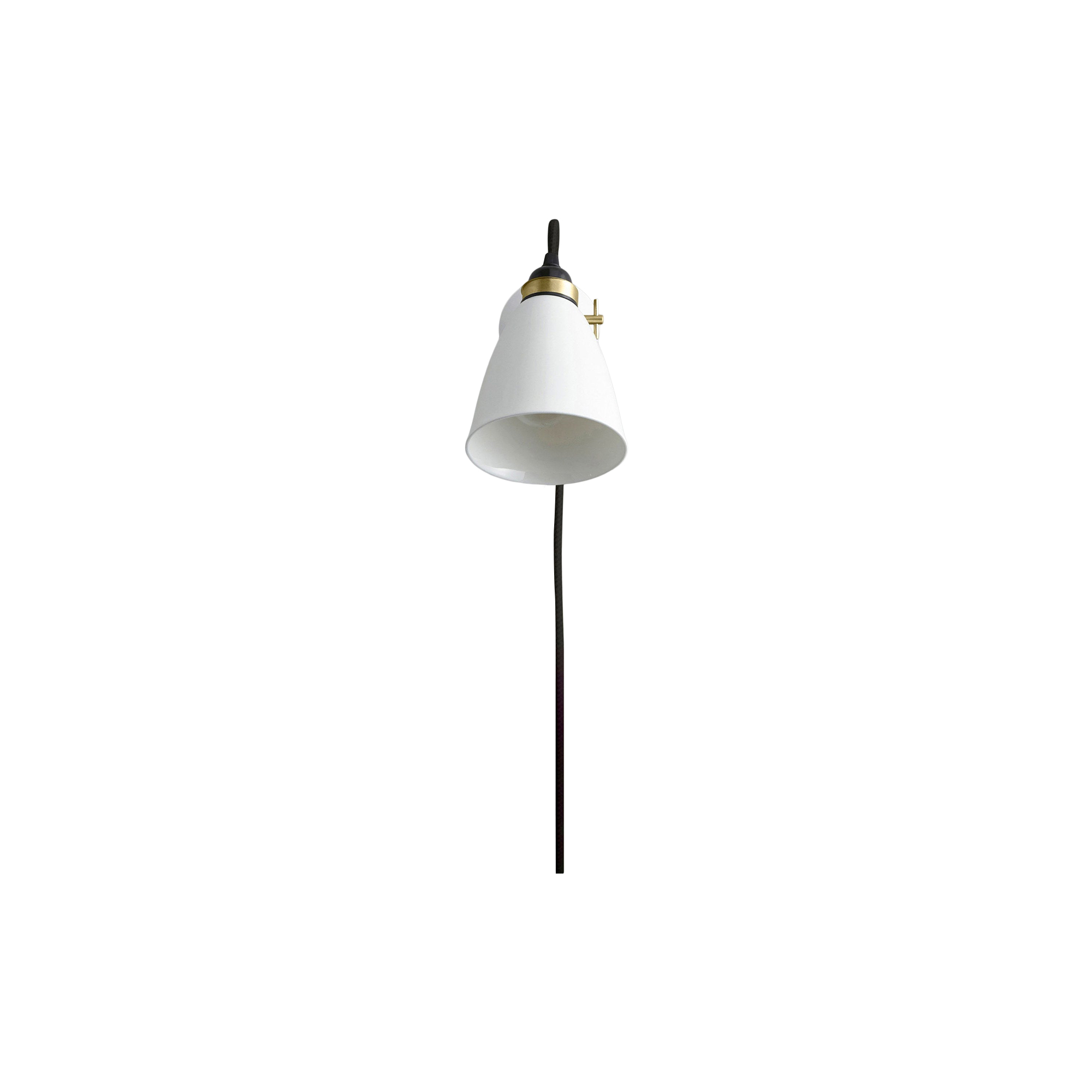 Original BTC - Hector 30 Wall Light Plug with Switch and Cable, natural white/black