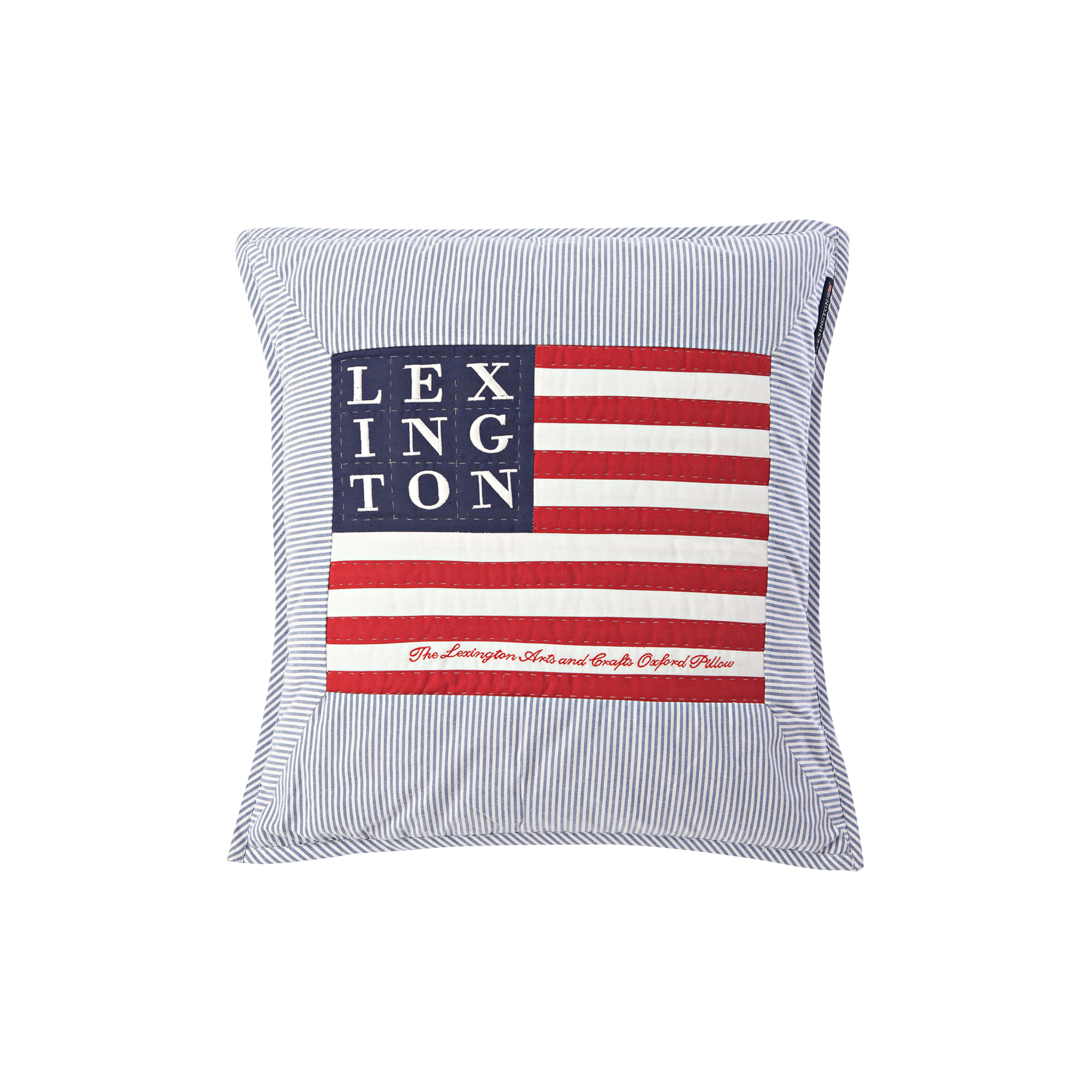Lexington - Icons Logo Art & Crafts pudebetræk, blue/white - 50x50 cm.