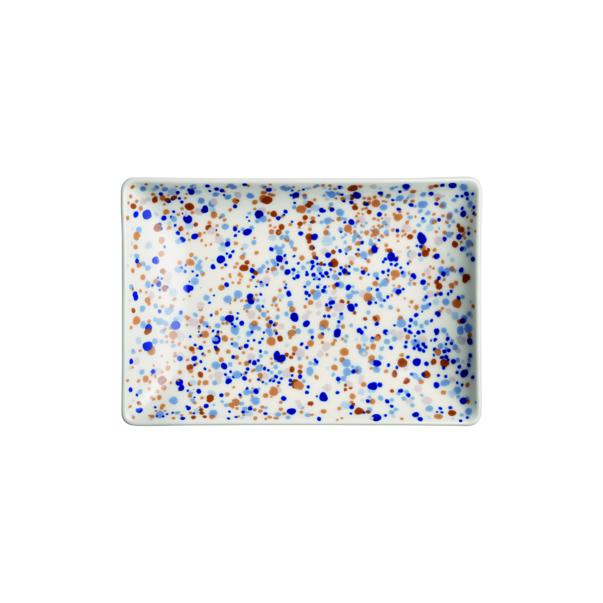Iittala - Helle A5 tallerken, blue-brown, Oiva Toikka Collection