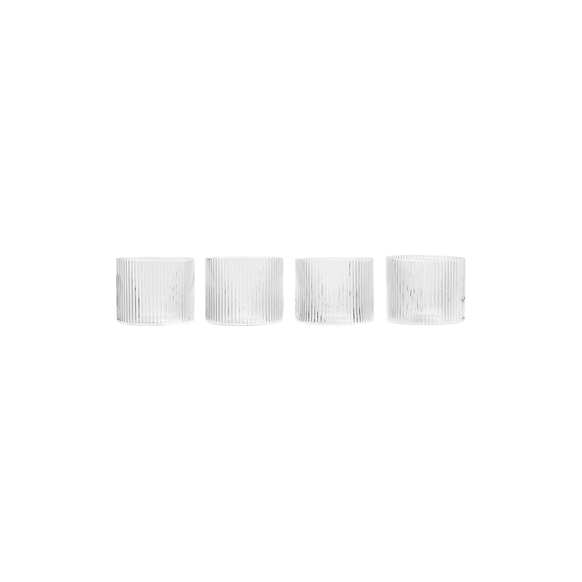 ferm LIVING - Ripple Low Glasses 4 pcs