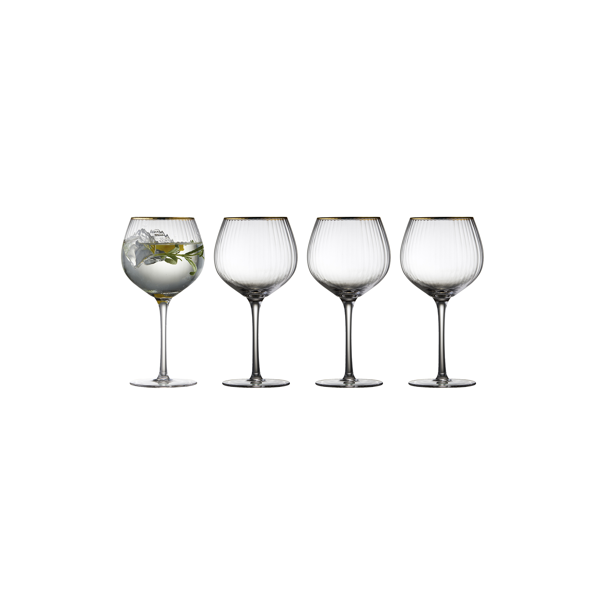 Lyngby Glas - Palermo Gold gin & tonic glas 4 stk.
