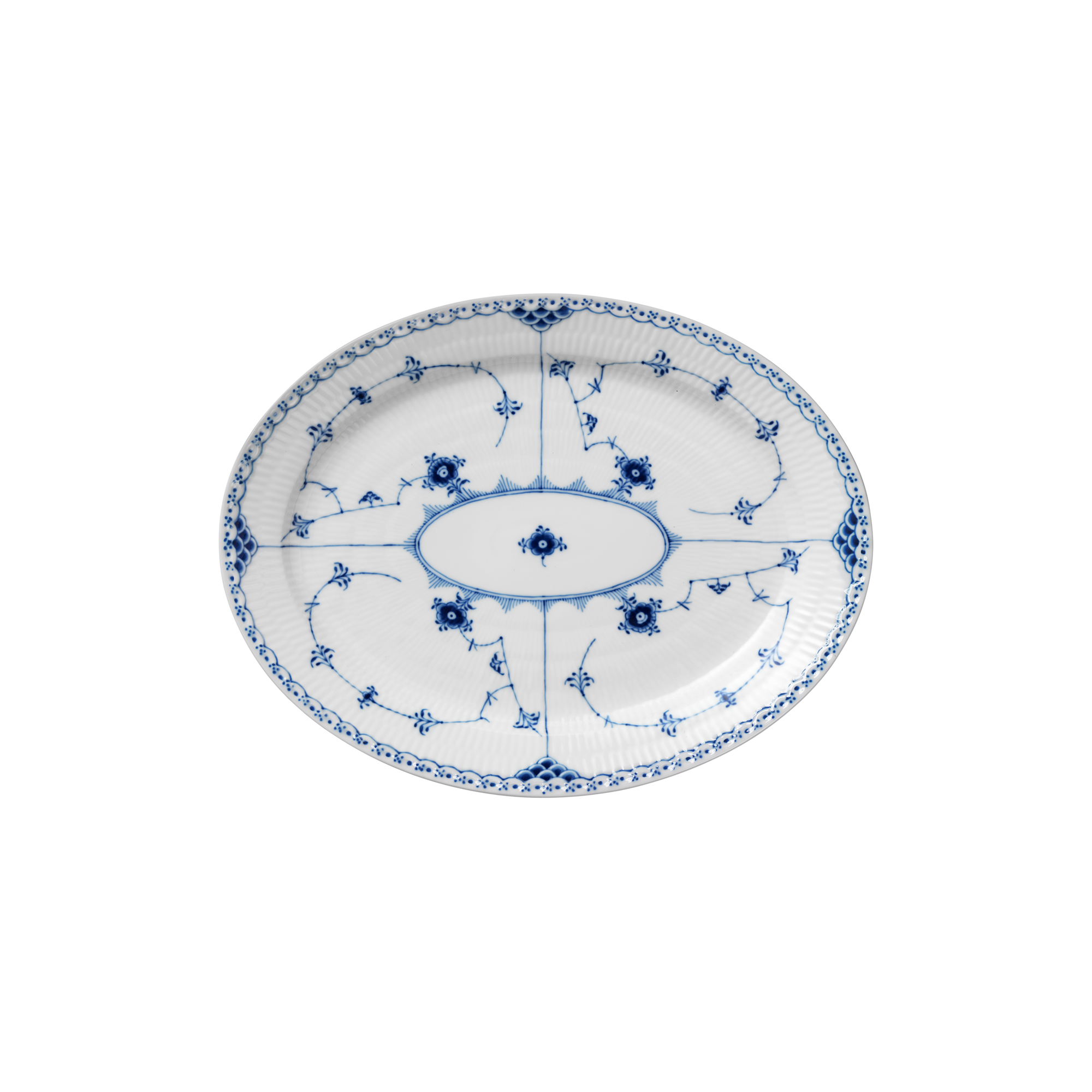 Royal Copenhagen - Musselmalet Halvblonde fad 36,5 cm