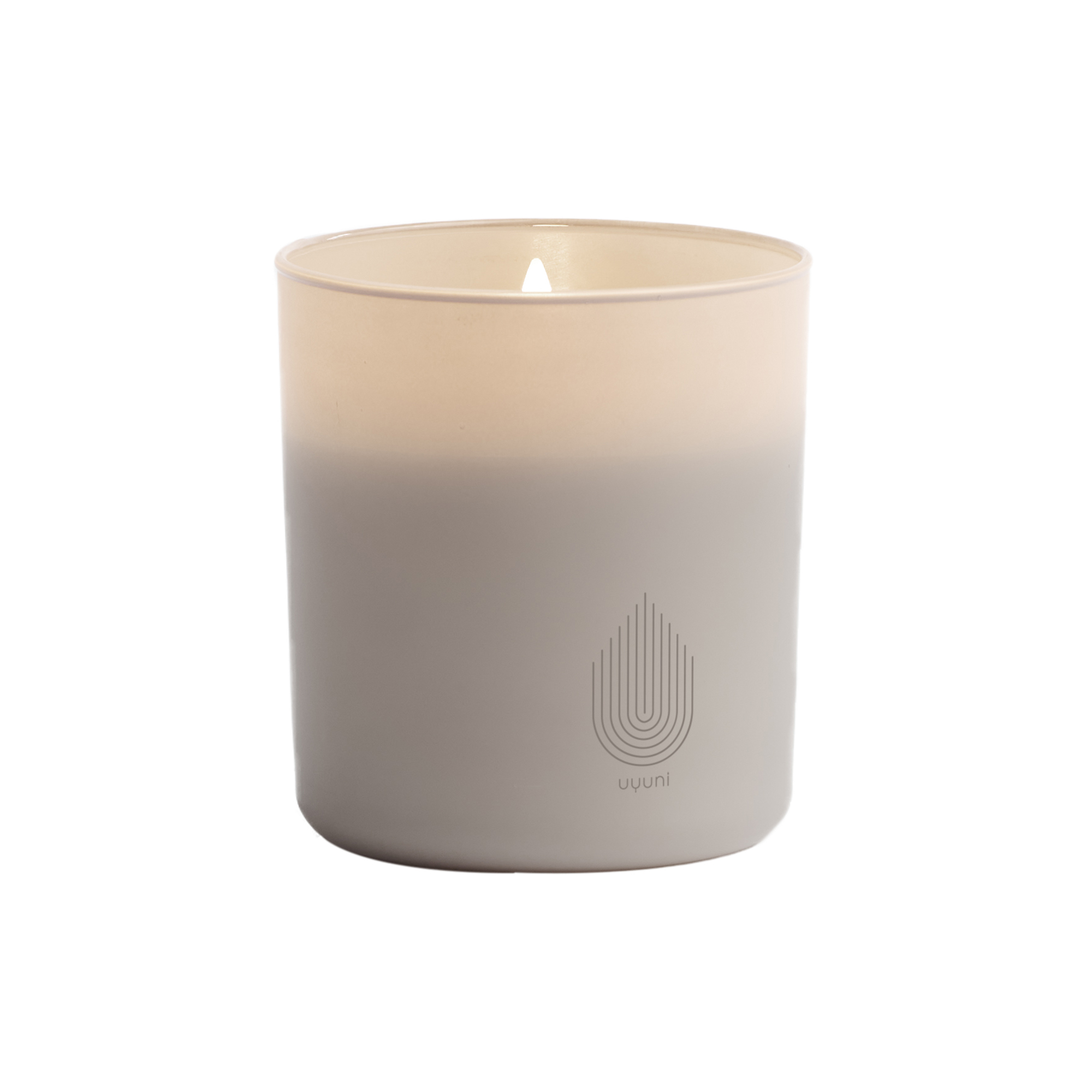 Uyuni Lighting - Glass Candle, grey - Large