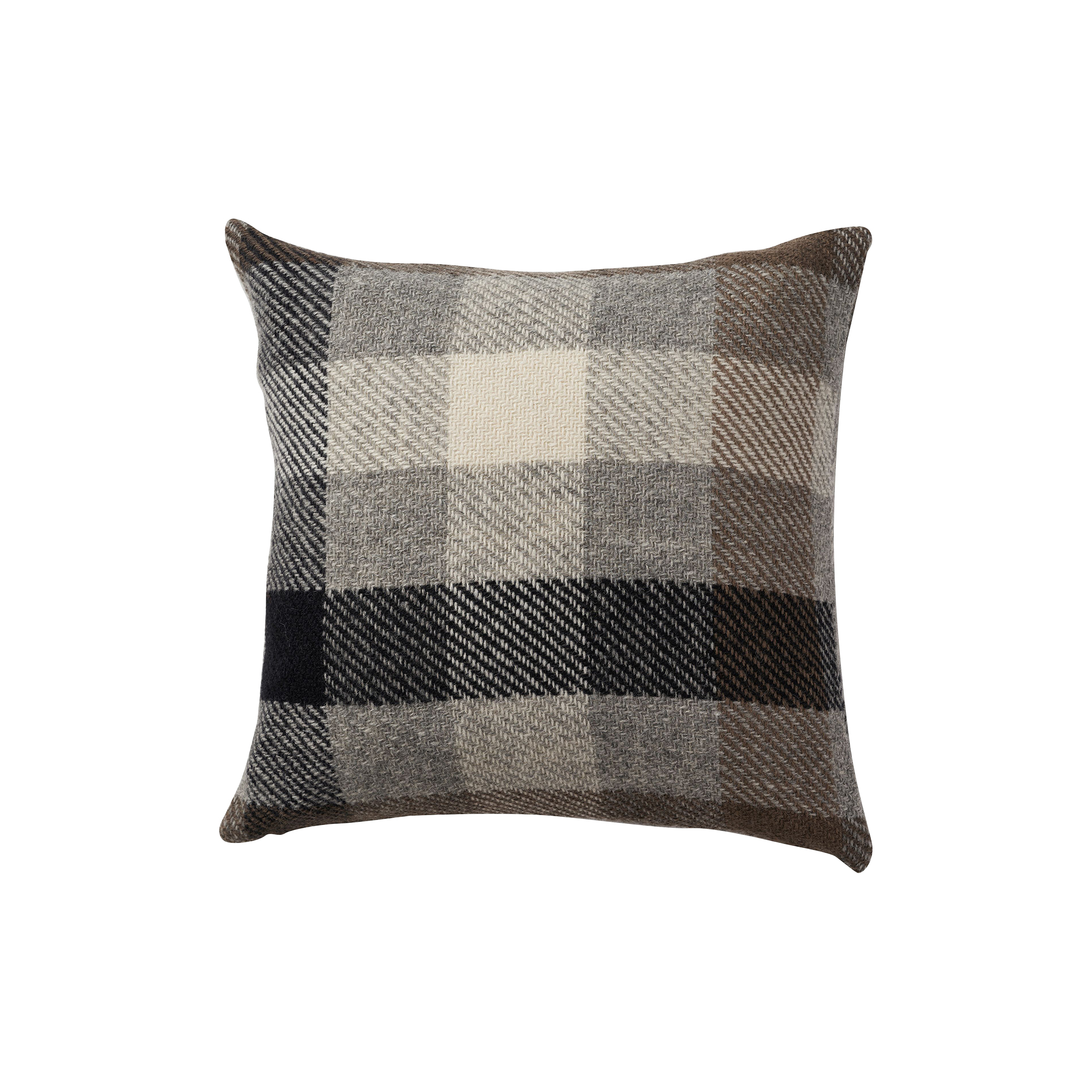 Klippan Yllefabrik - Gotland multi uld pude, multi grey - 45x45 cm